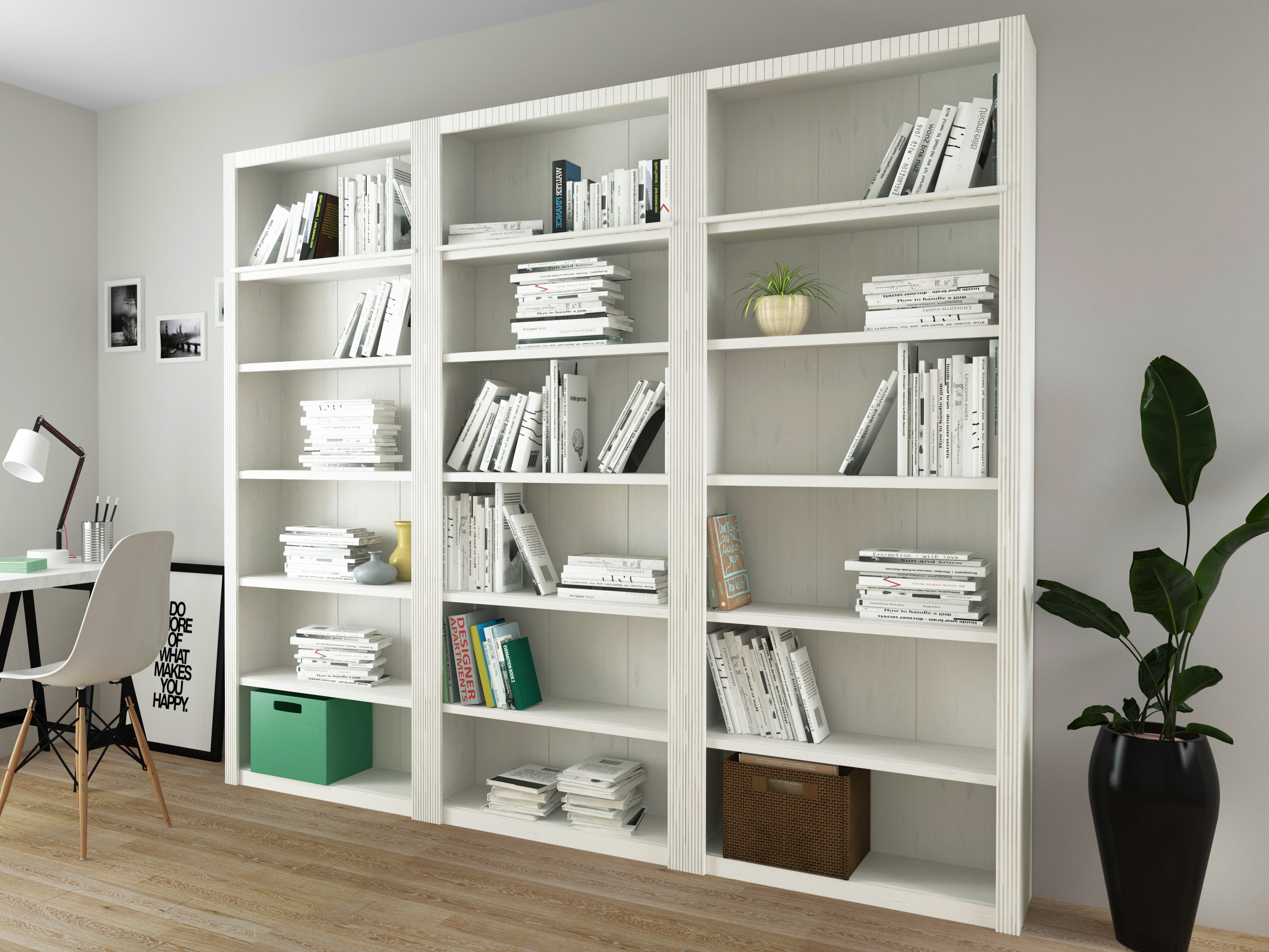 Komplet polic Orlmara 106 (Bela)