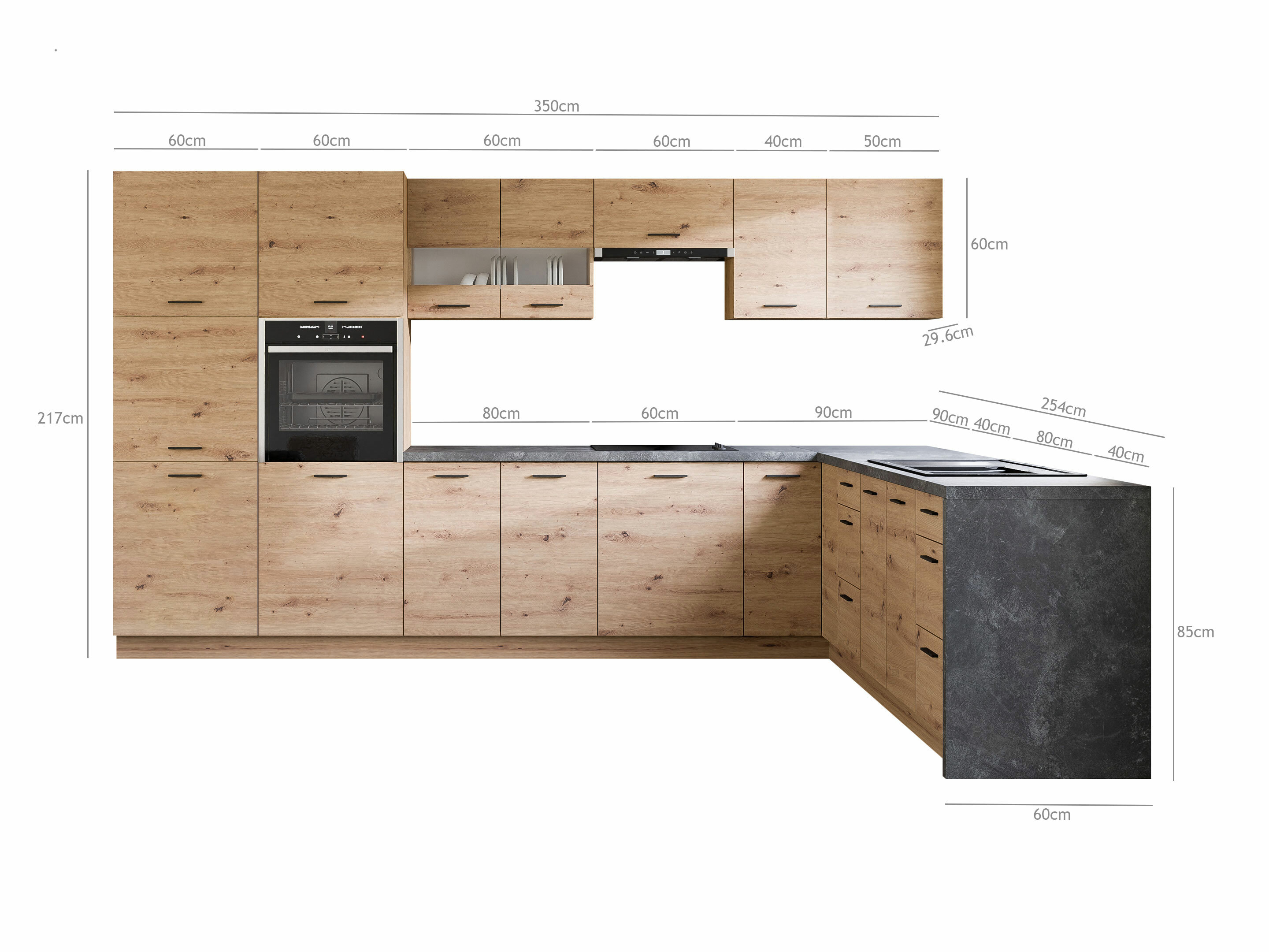 Modularni kuhinjski komplet Ati Artisan 130