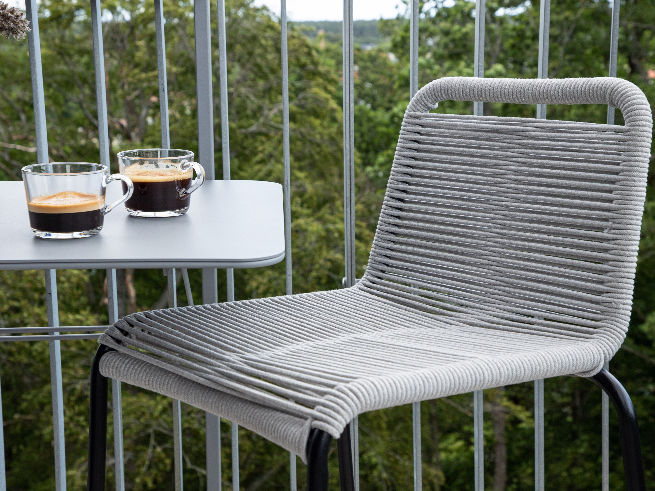 Vrtni barski stol Dallas 3398 (Svetlo siva)