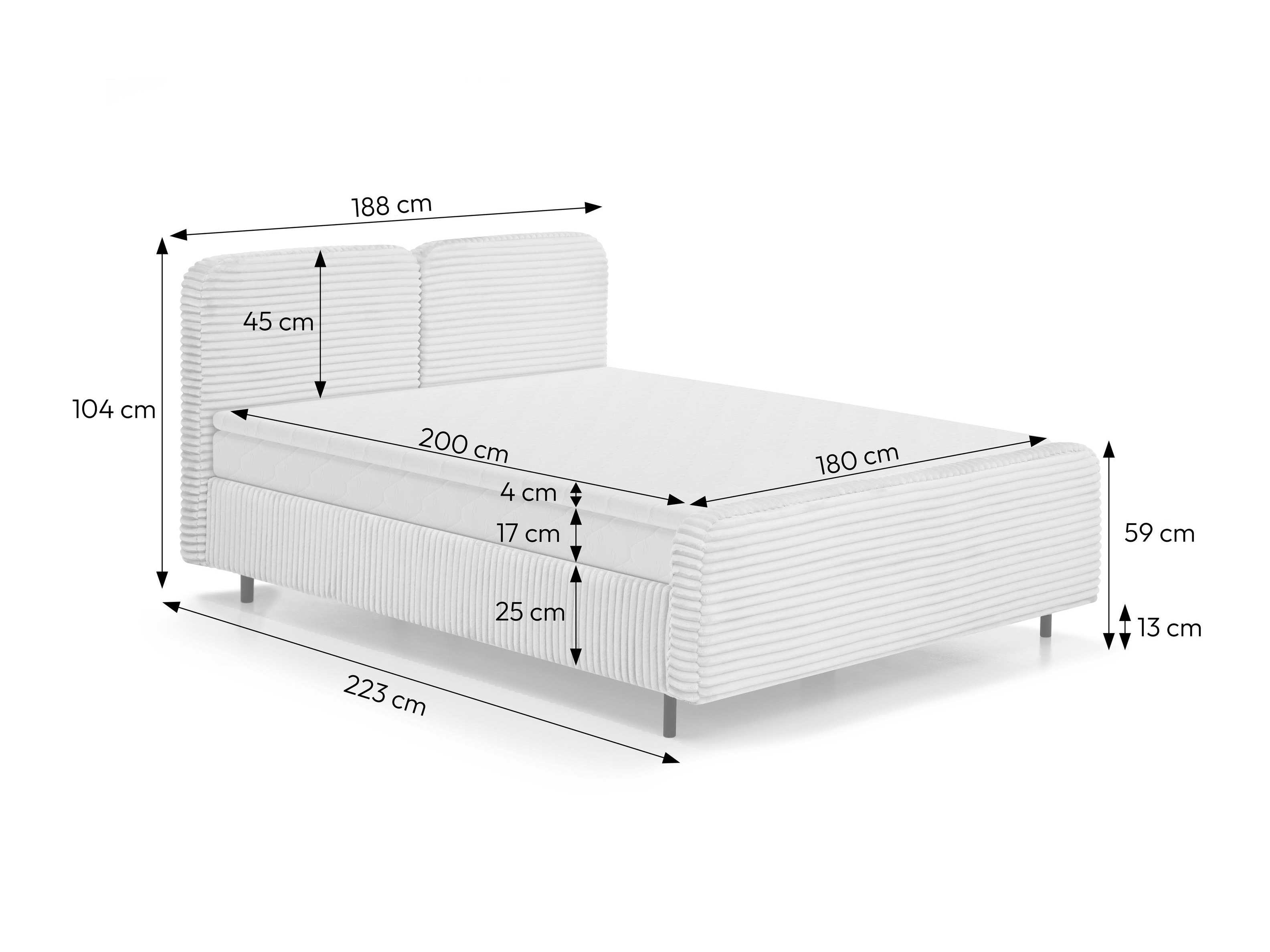 Boxspring postelja Margate 130 (Tilia 37)