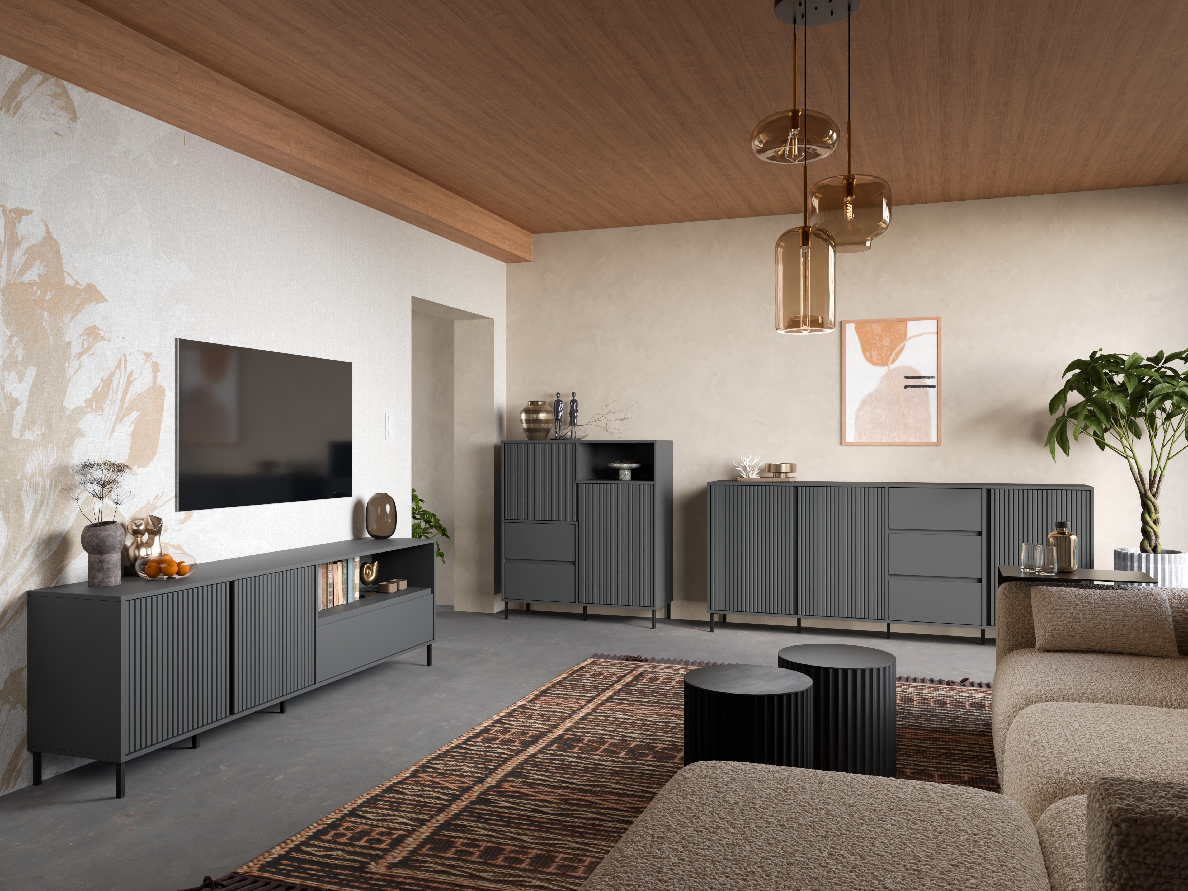 Dnevni prostor Ruvrevi 105 (Antracit)