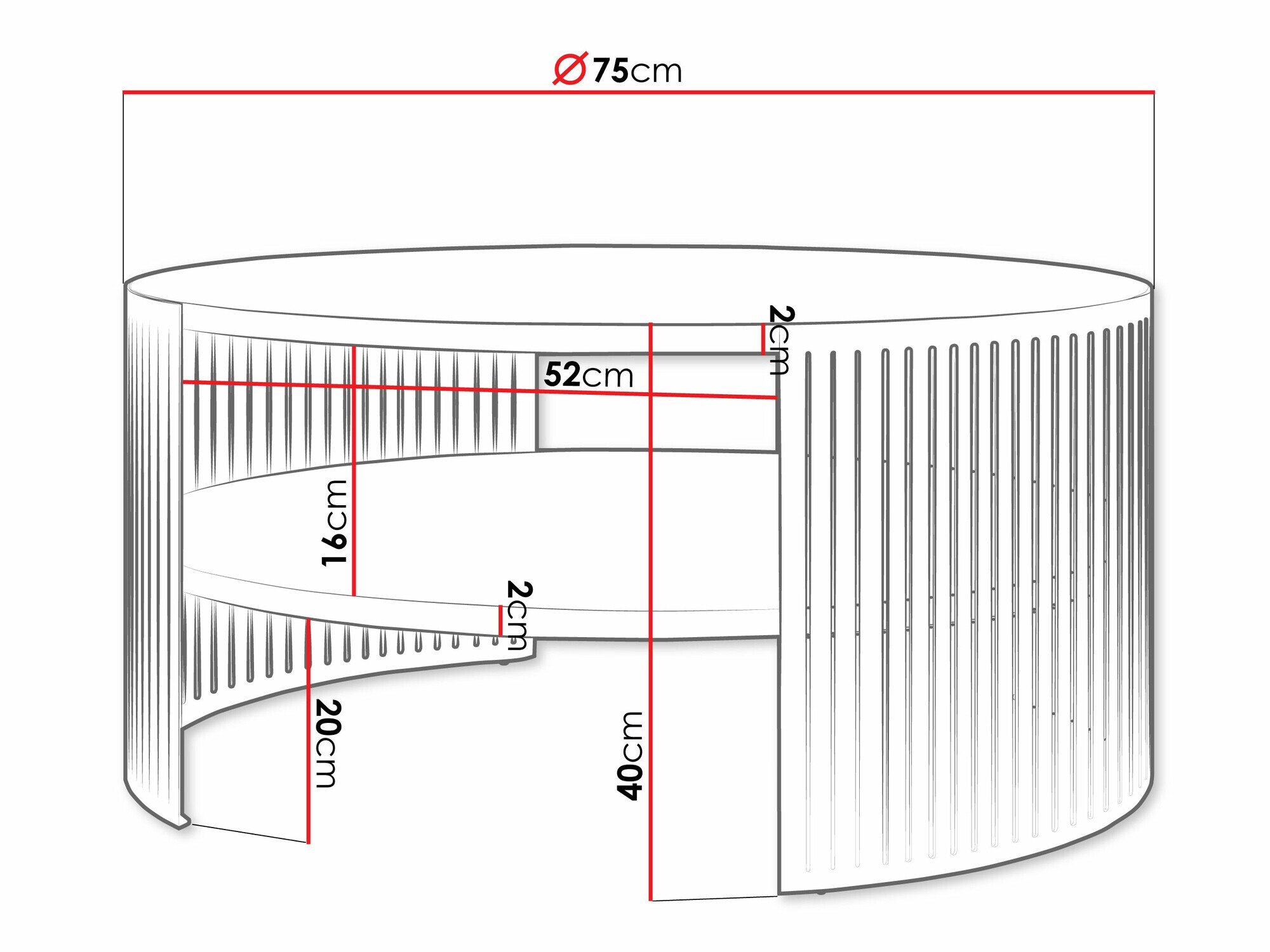 Klubska mizica SL5087