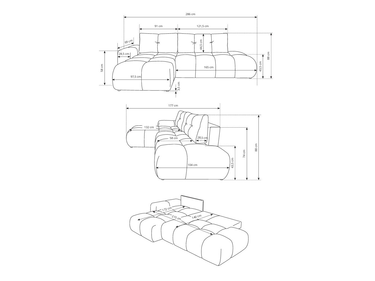 Kotna garnitura Kingston 156 (Flow 02)