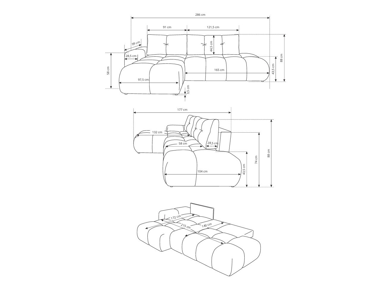 Kotna garnitura Kingston 156 (Flow 09)