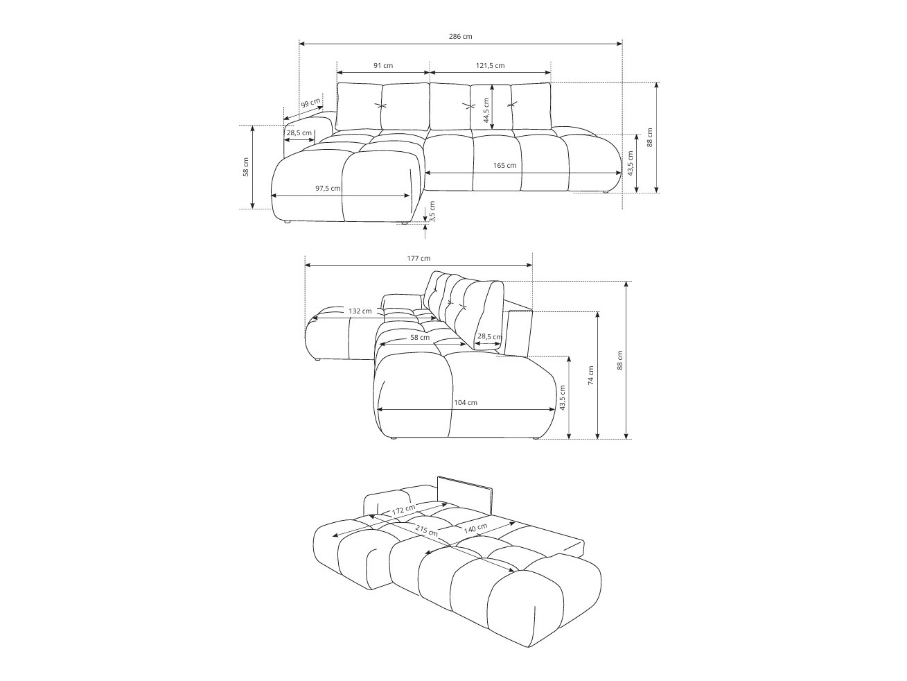 Kotna garnitura Kingston 156 (Flow 12)