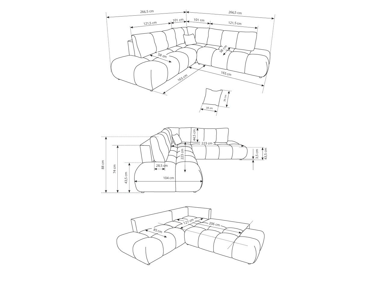 Kotna garnitura Kingston 197 (Flow 02)