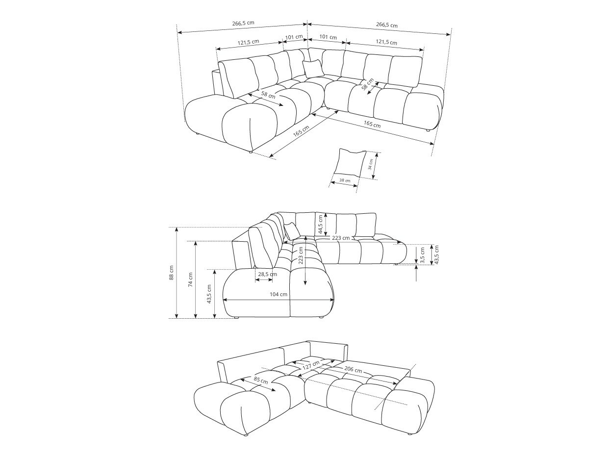 Kotna garnitura Kingston 197 (Flow 22)
