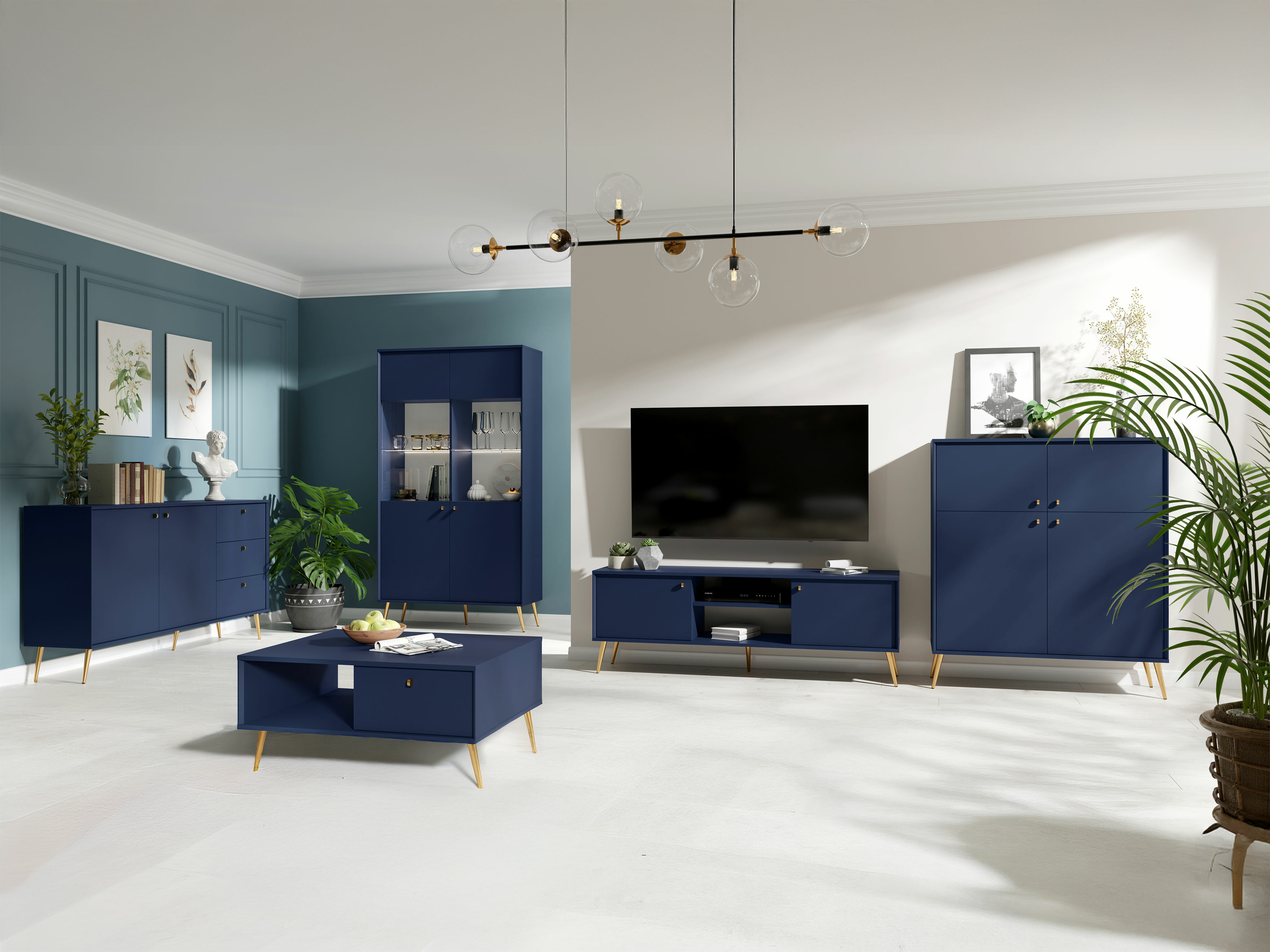 Klubska mizica Corcamo 102 (Temno modra)