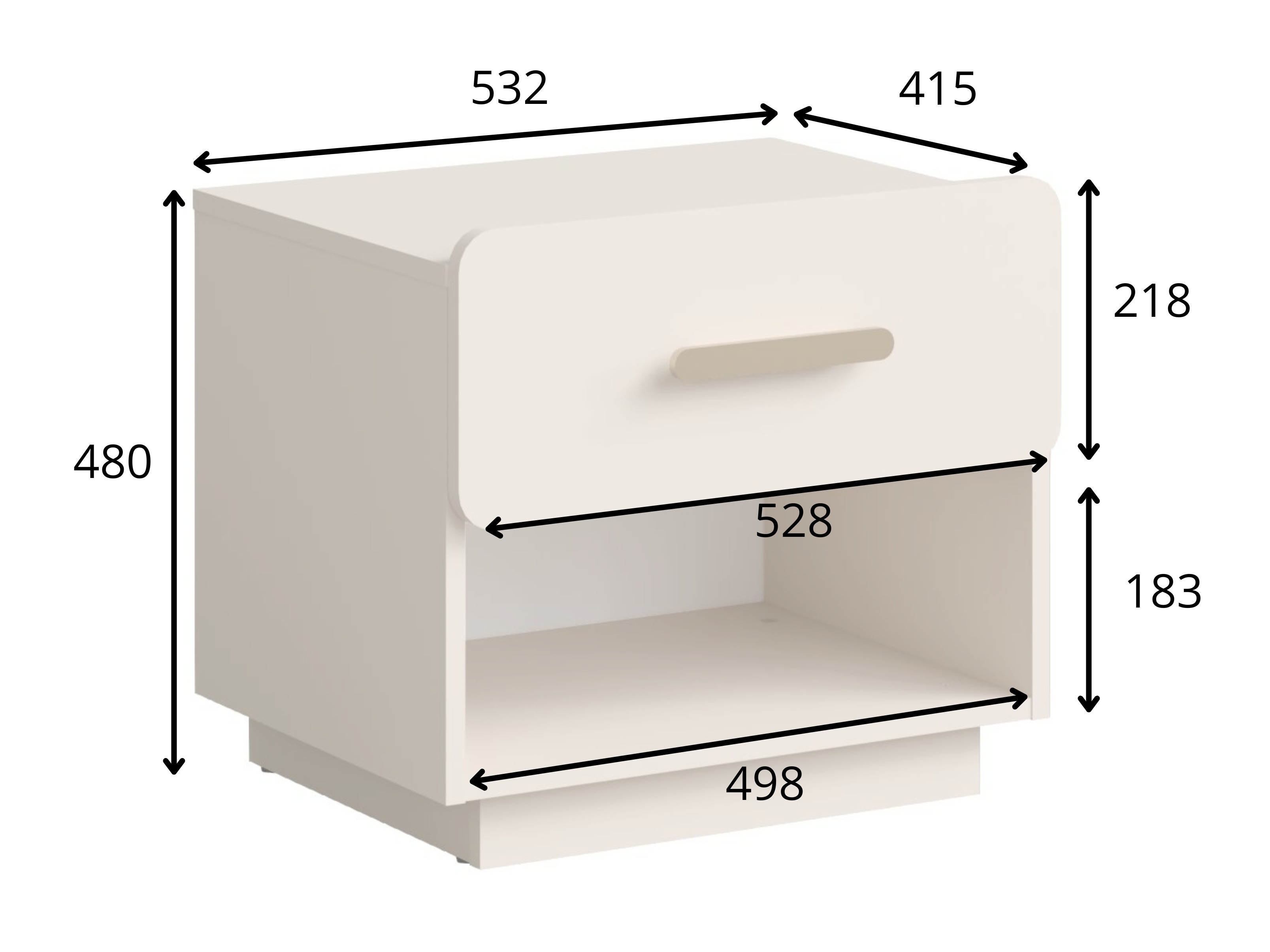 Komplet nočnih omaric Lordunu 101