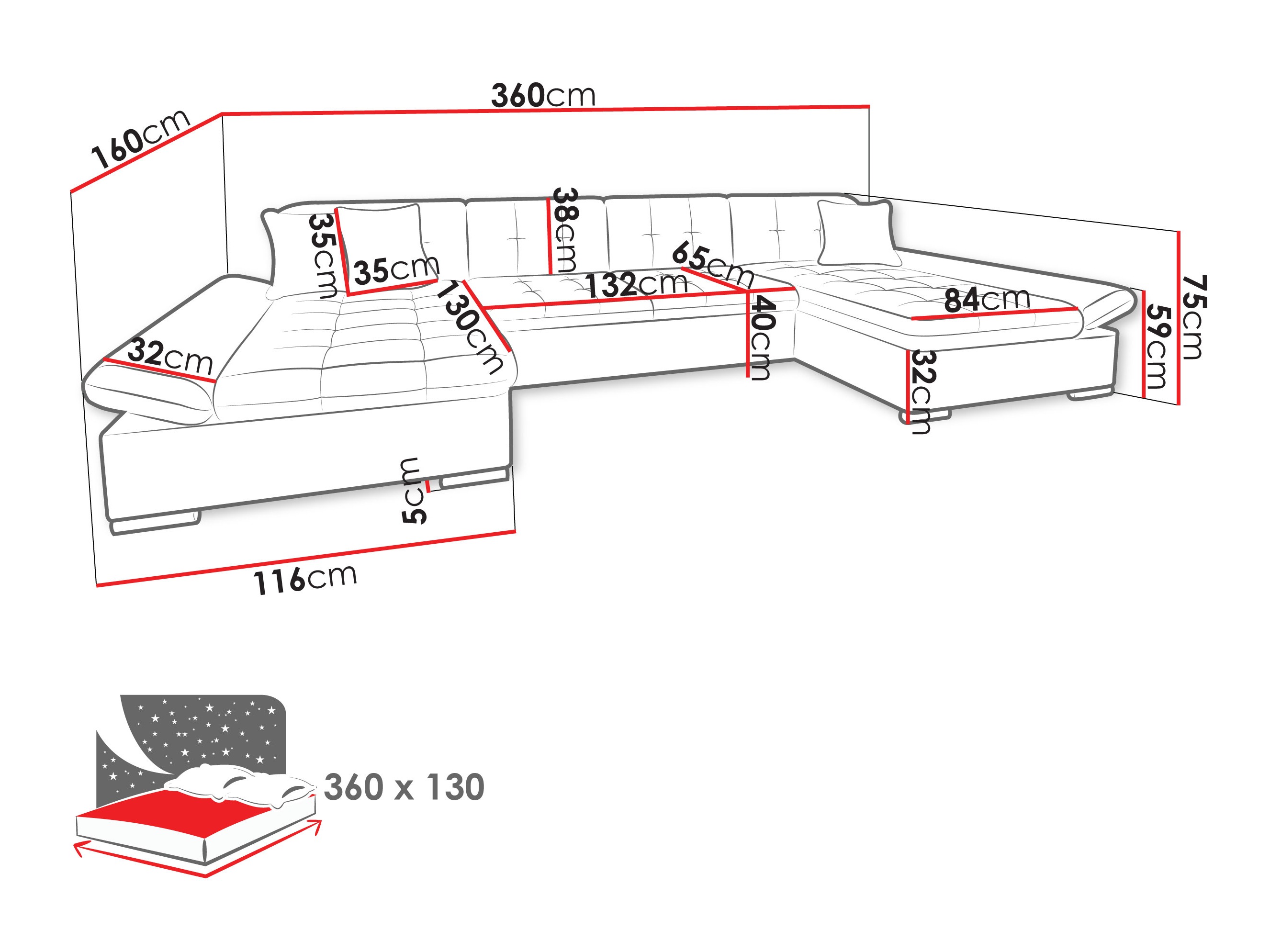 Kotna garnitura Comfivo 240 (Manza 83)