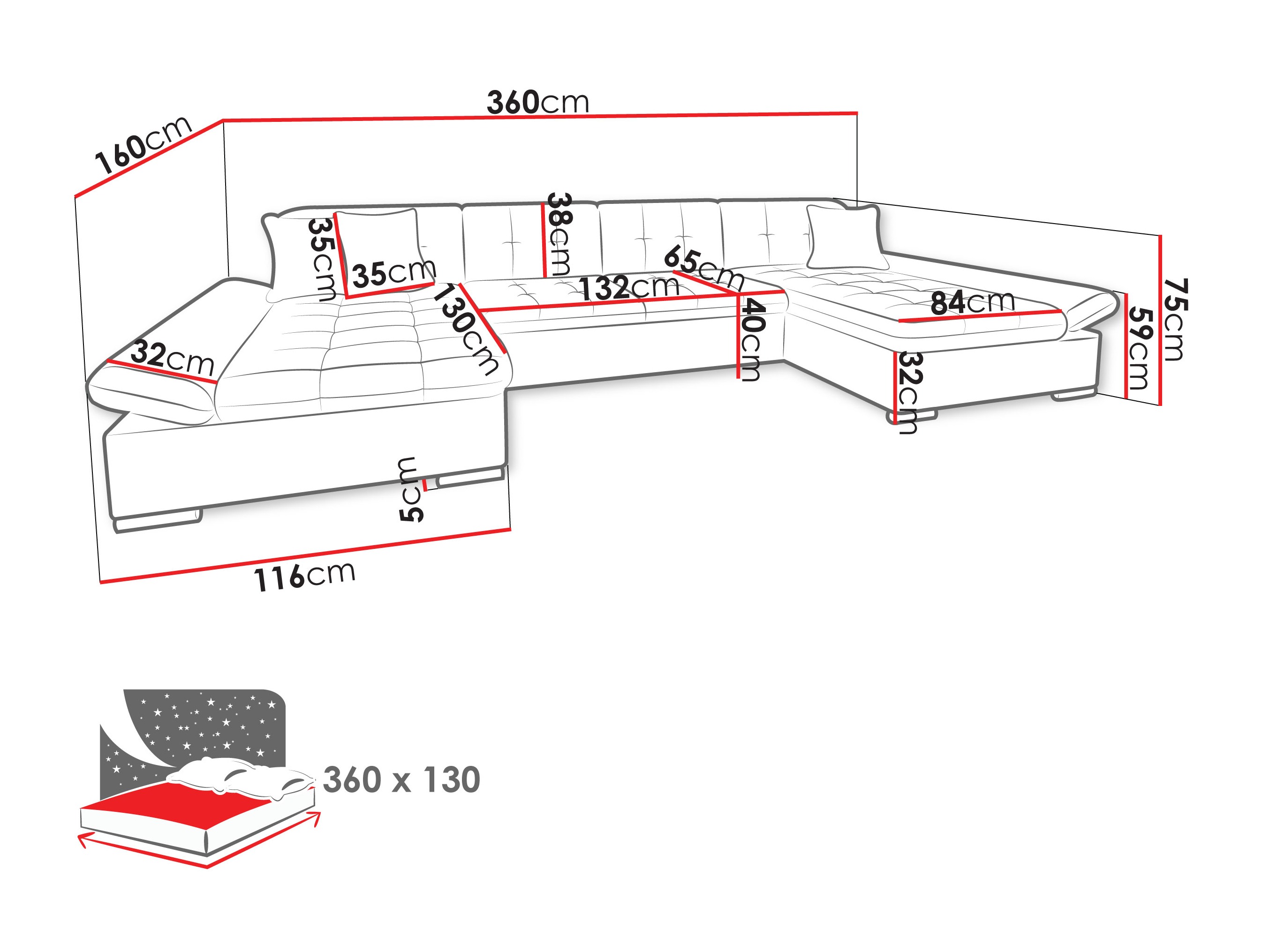 Kotna garnitura Comfivo Ficus II (Maya 09 + Mokka 71)