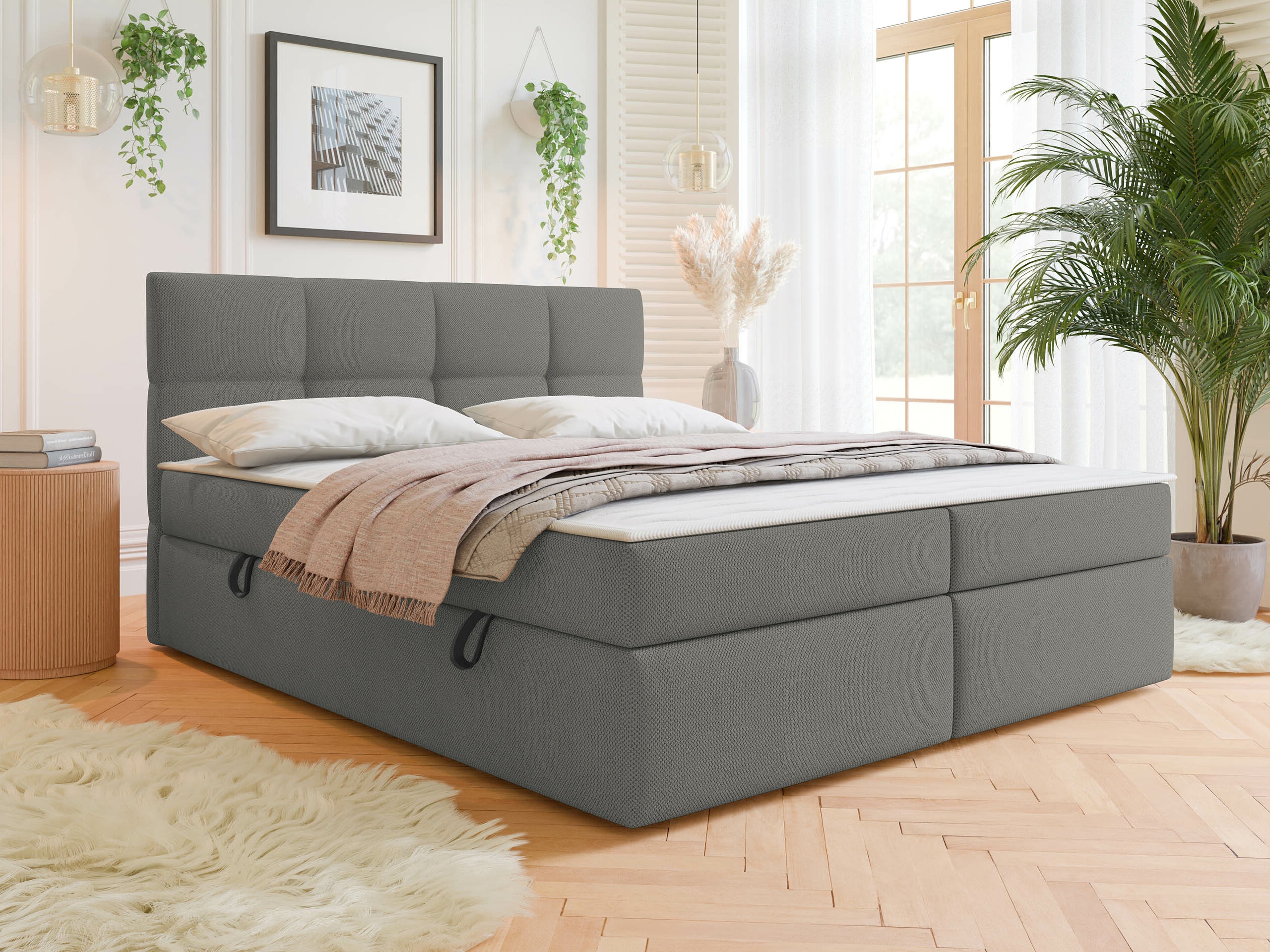 Boxspring postelja ComfiDream Nivina (Curio 93)