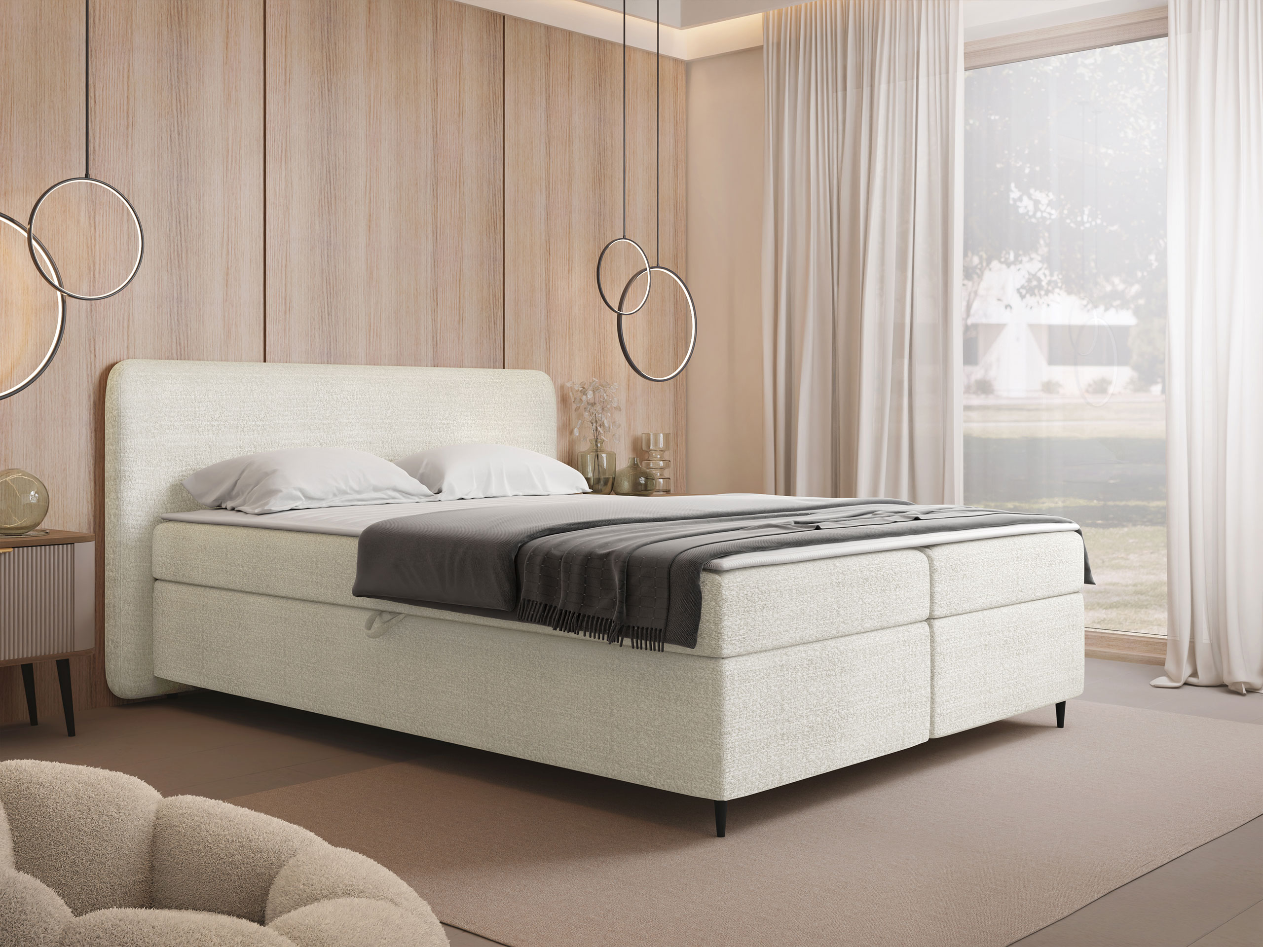 Boxspring postelja Stonecrest 108 (Taro 01)