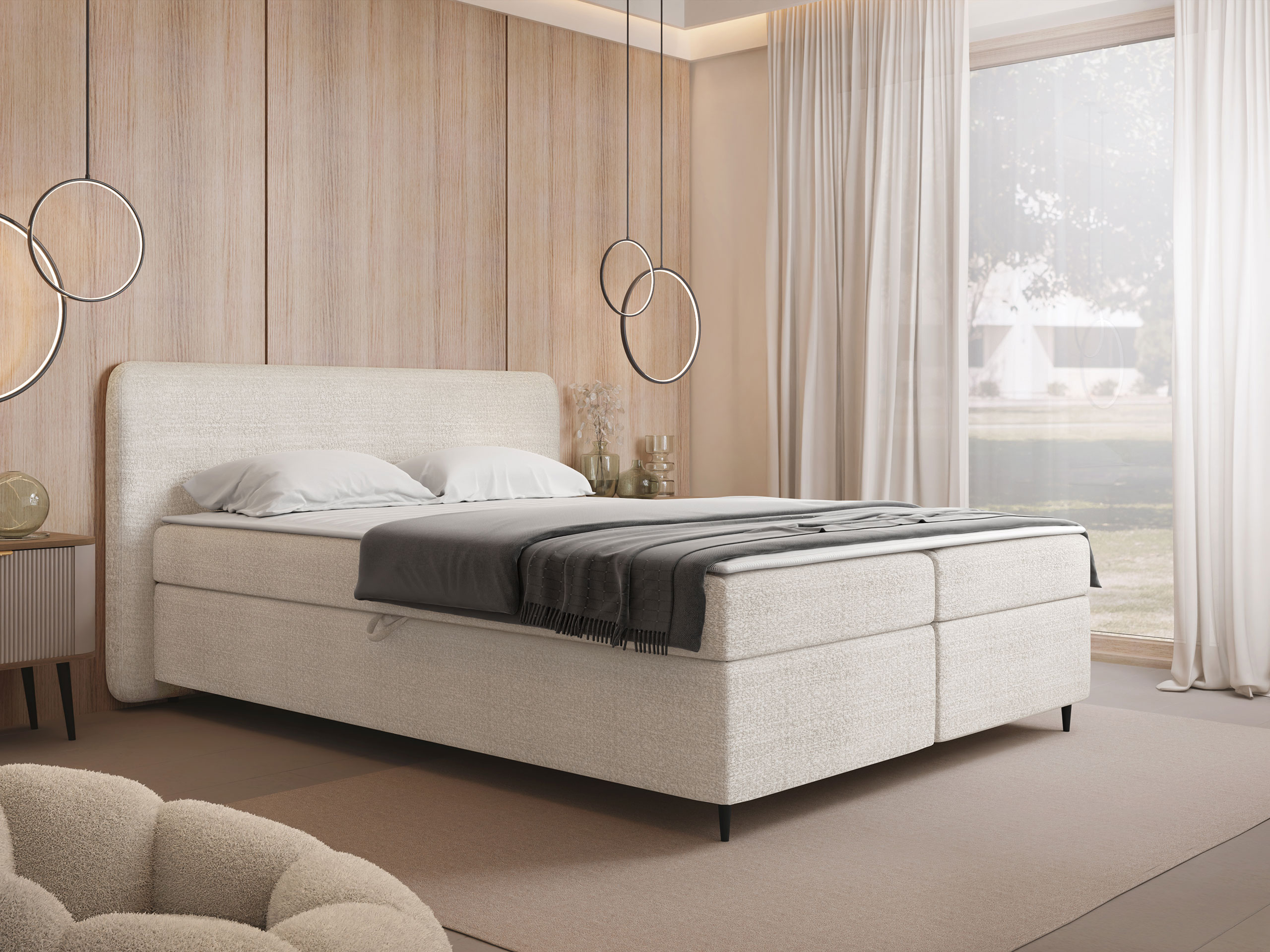 Boxspring postelja Stonecrest 108 (Taro 05)