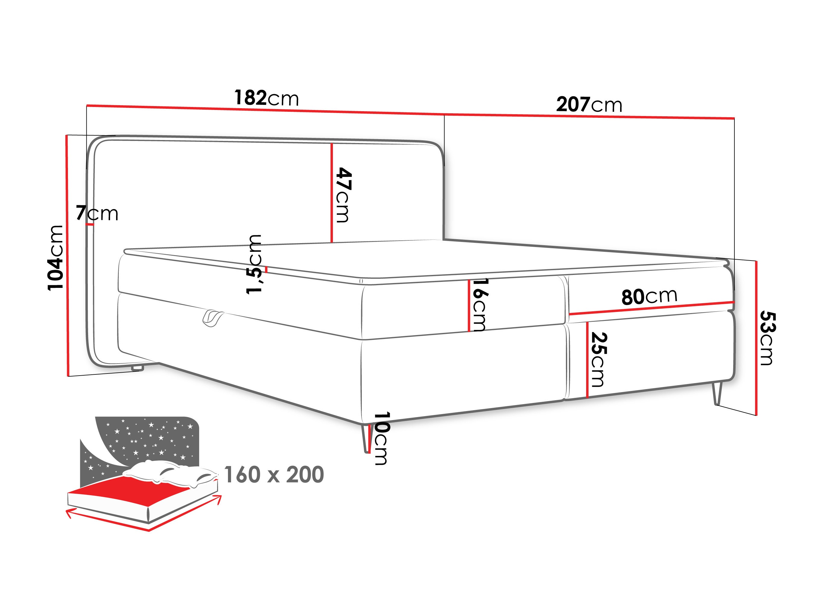 Boxspring postelja Stonecrest 108 (Taro 11)