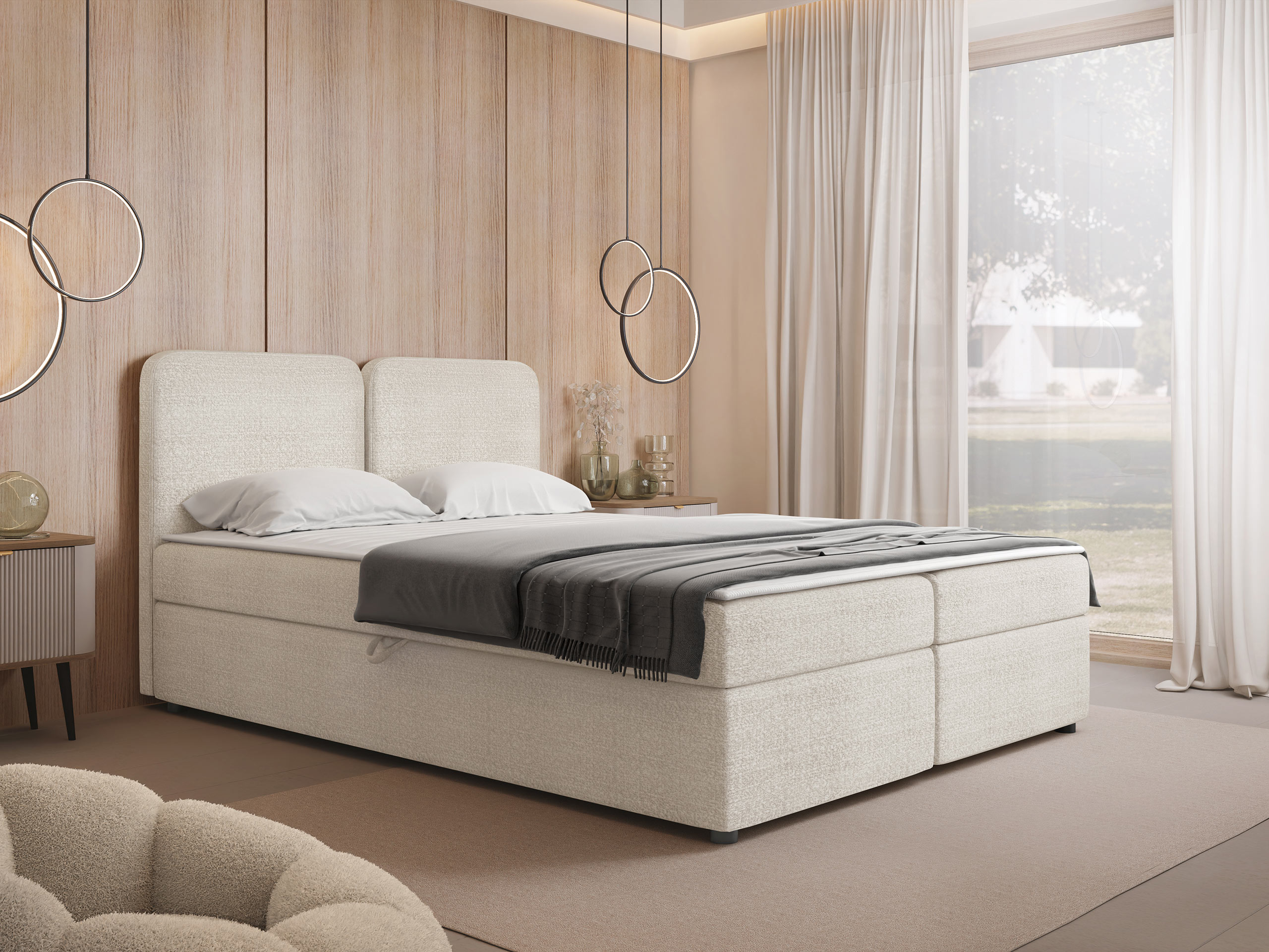 Boxspring postelja Stonecrest 109 (Taro 05)