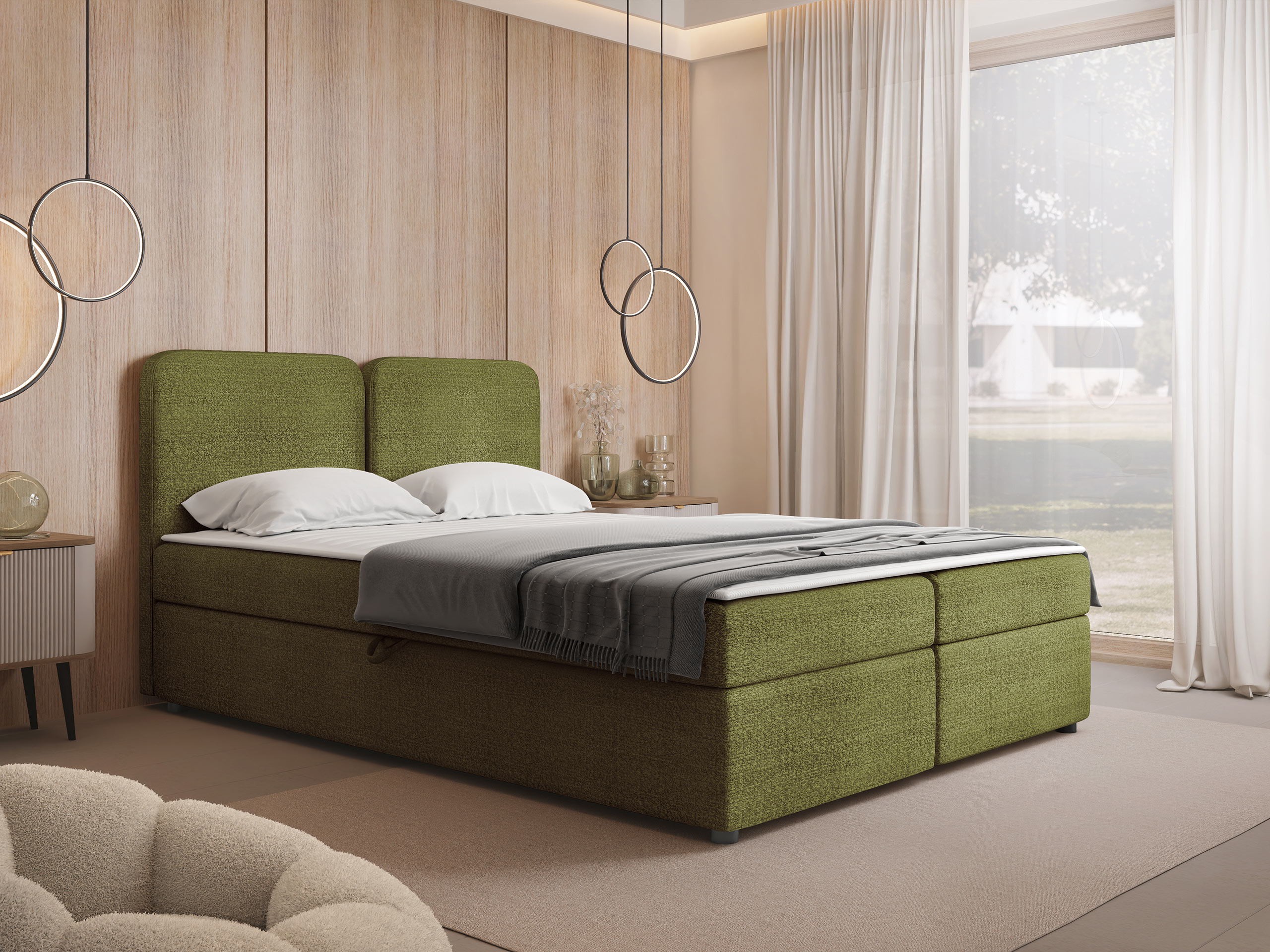 Boxspring postelja Stonecrest 109 (Taro 33)