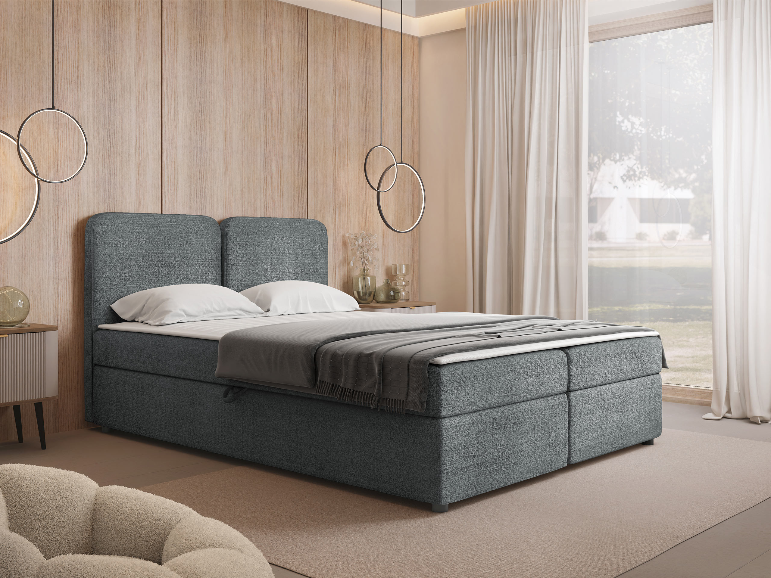 Boxspring postelja Stonecrest 109 (Taro 98)