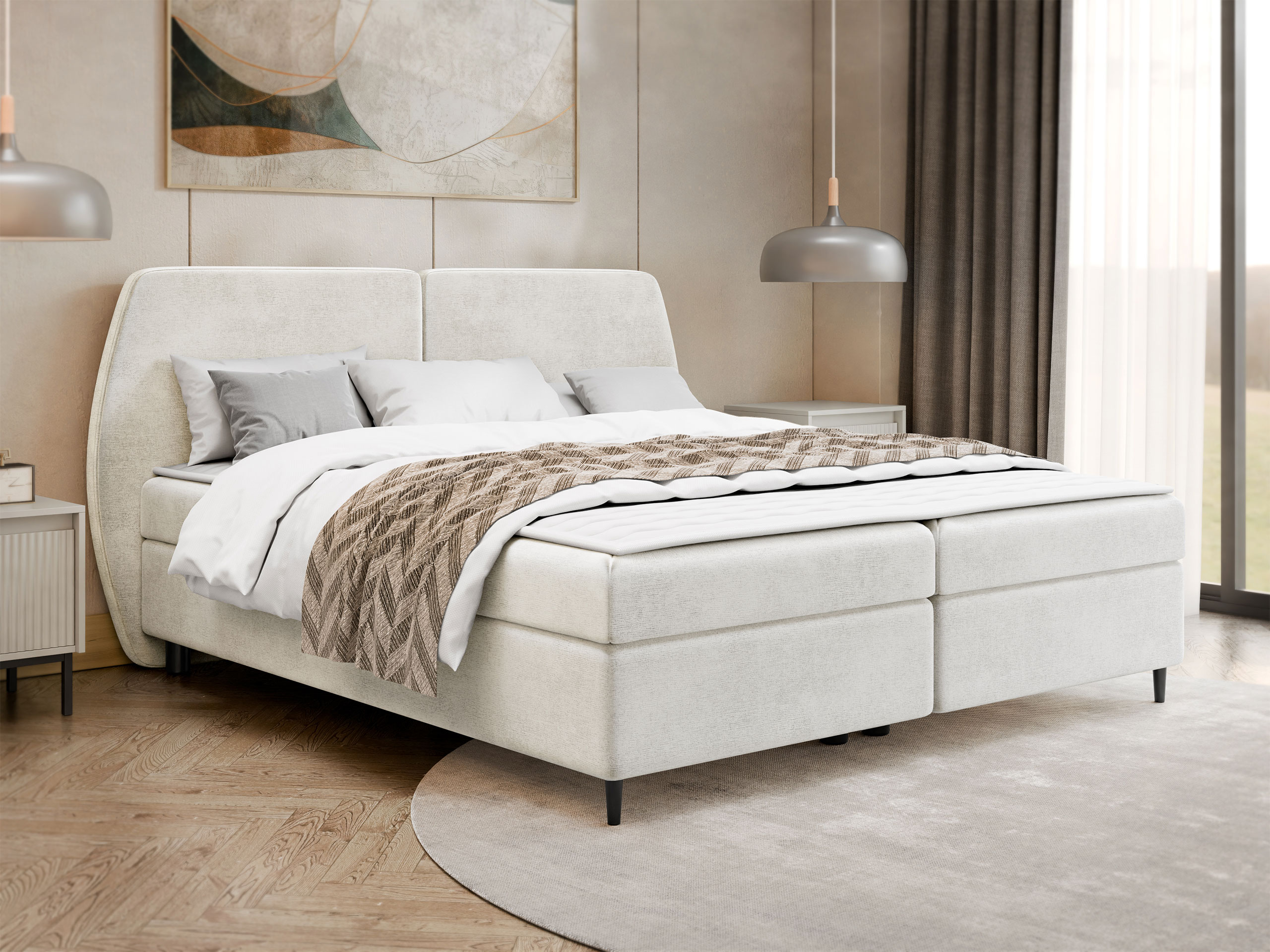 Boxspring postelja Stonecrest 110 (Wave 01)