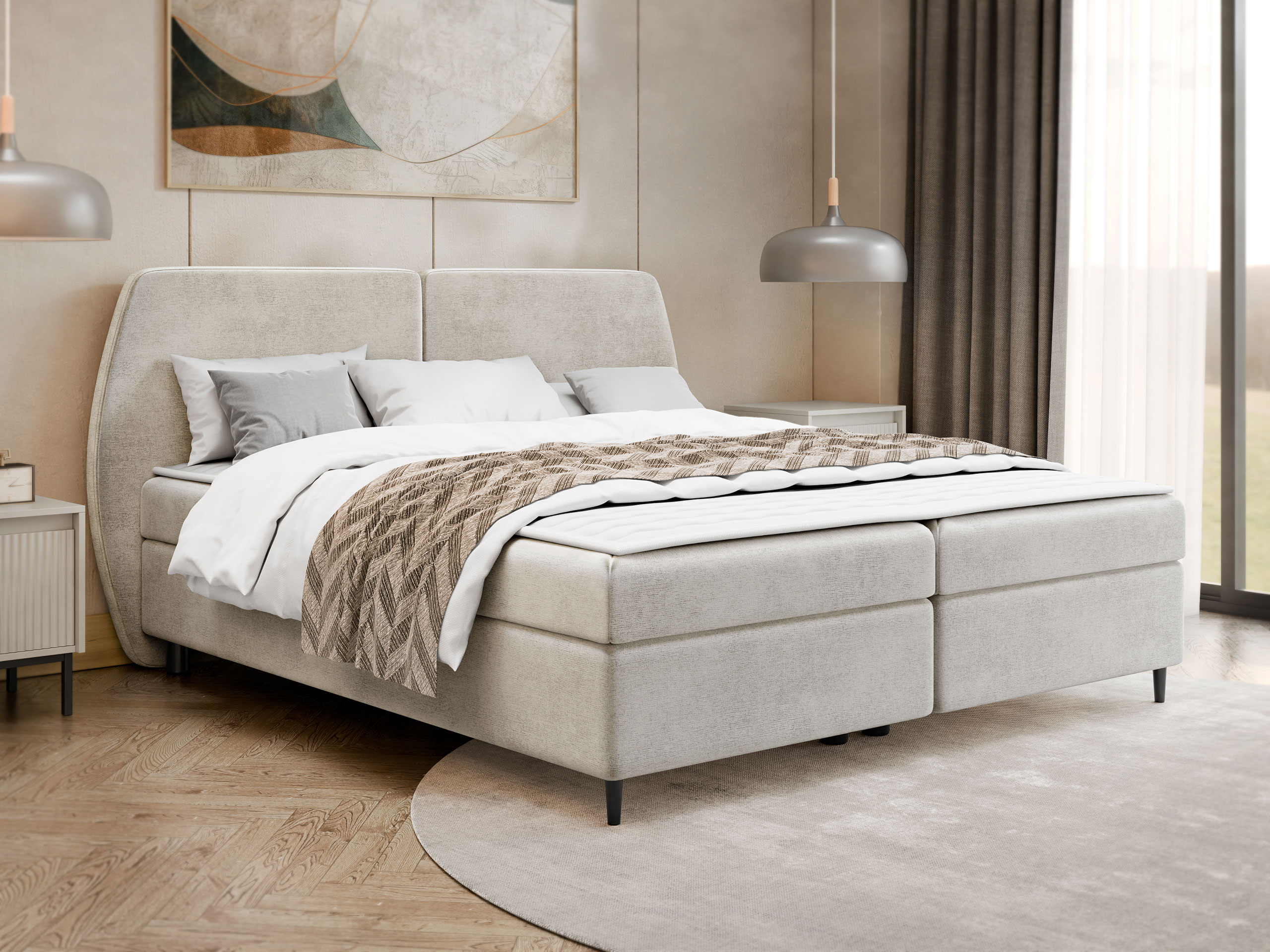 Boxspring postelja Stonecrest 110 (Wave 02)