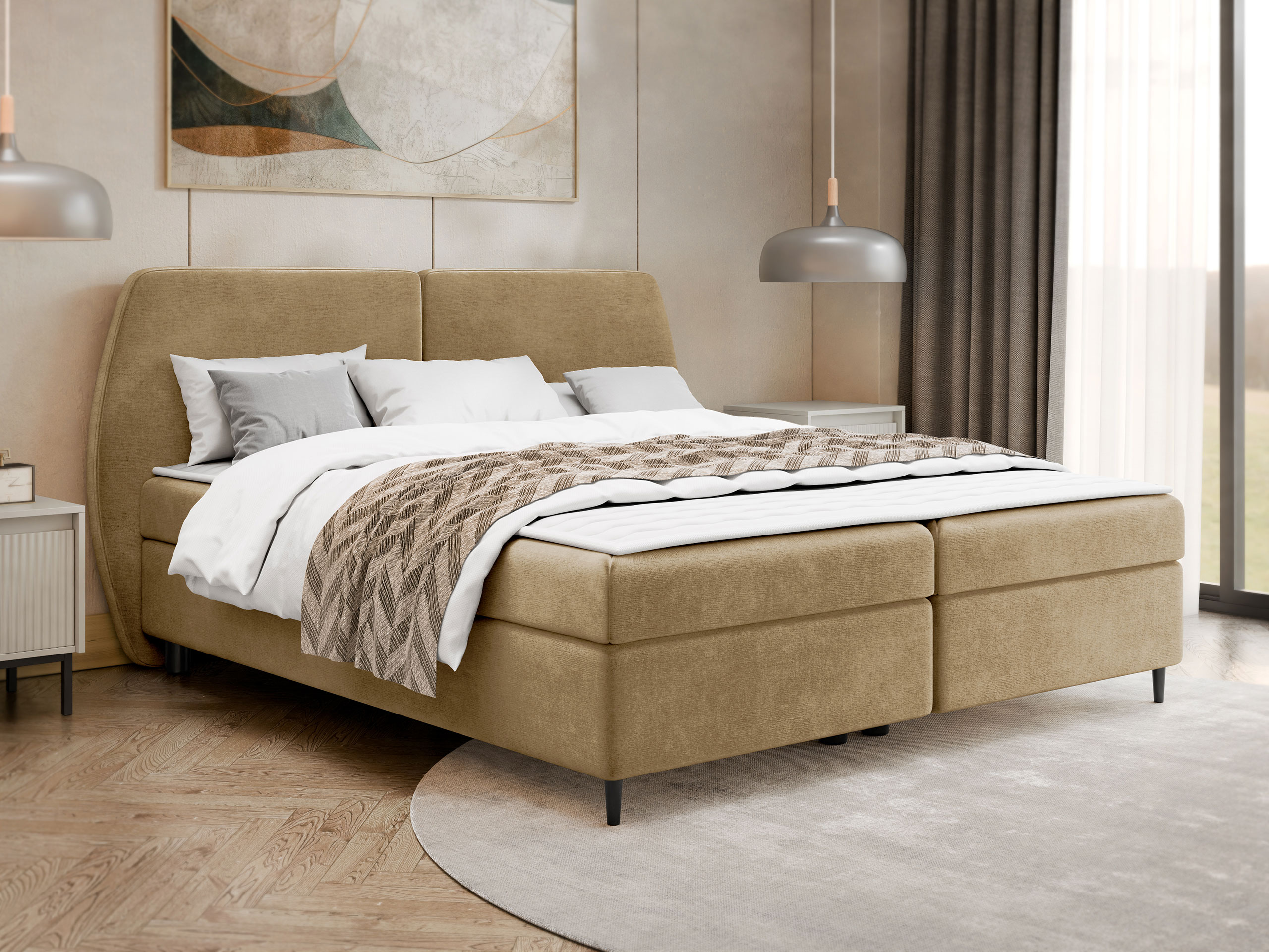 Boxspring postelja Stonecrest 110 (Wave 04)