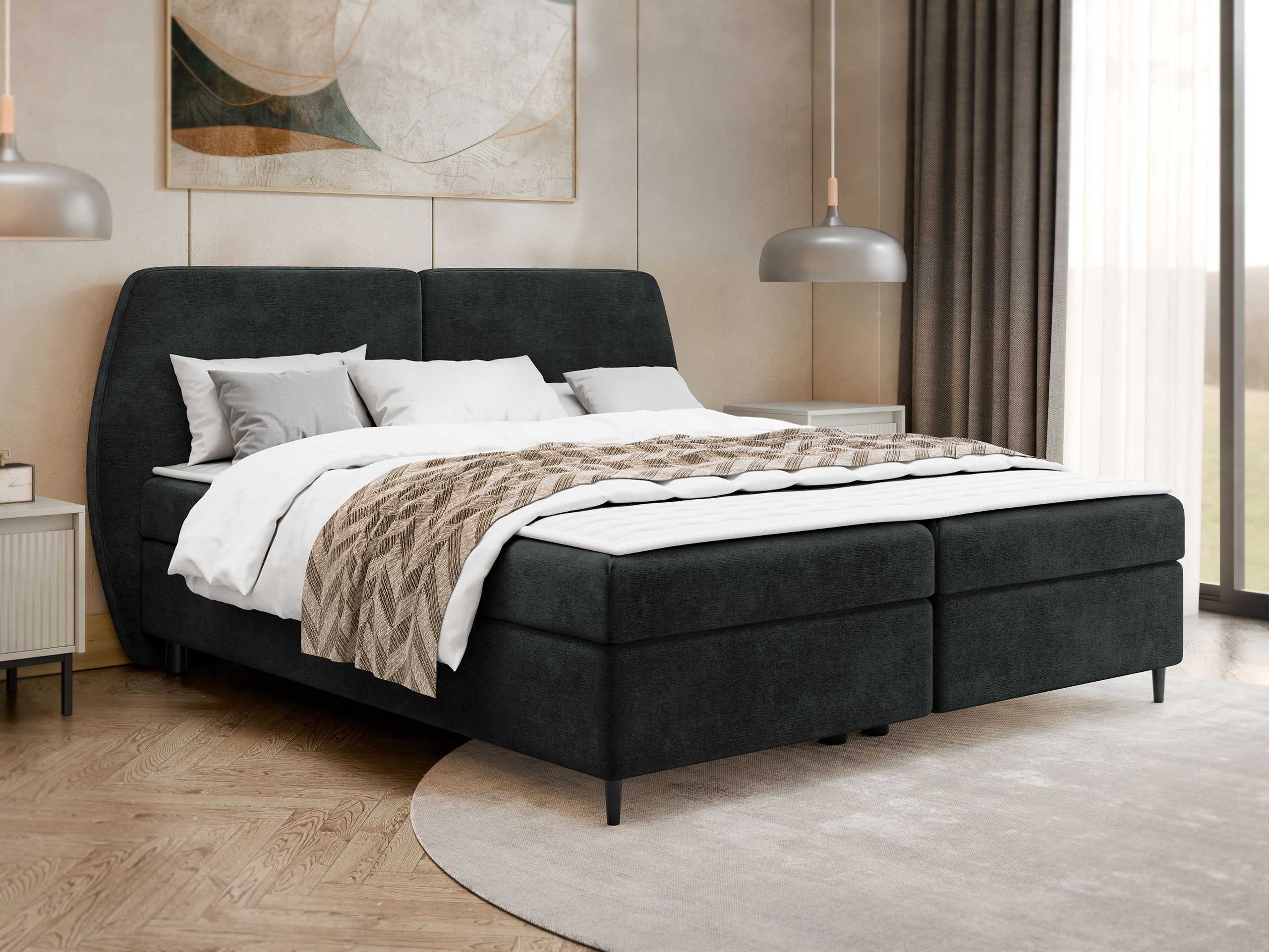 Boxspring postelja Stonecrest 110 (Wave 17)