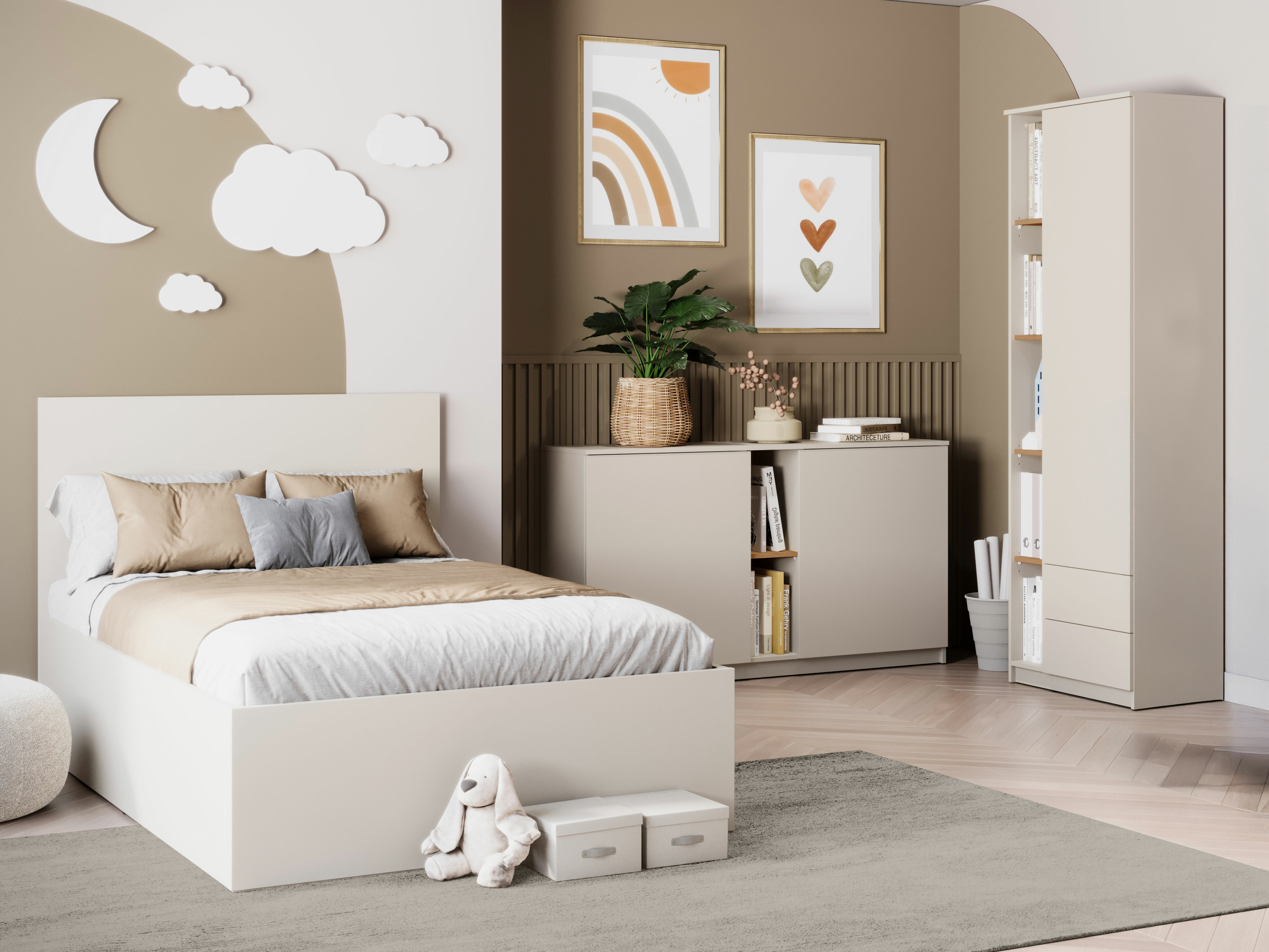 Komplet pohištva za otroško sobo Ferferu 109 (Ne)