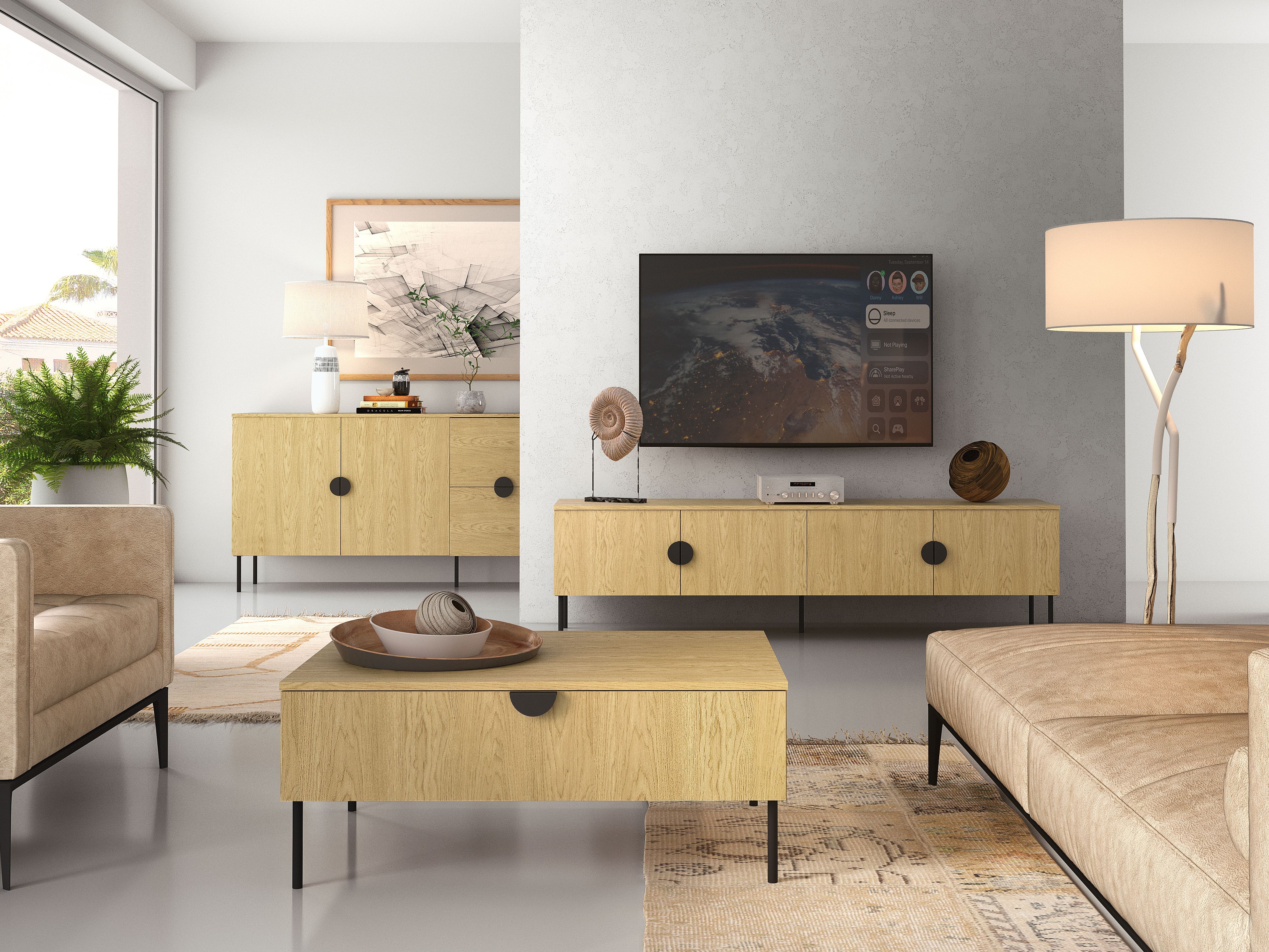 TV-omarica Morsono 103 (Hrast)