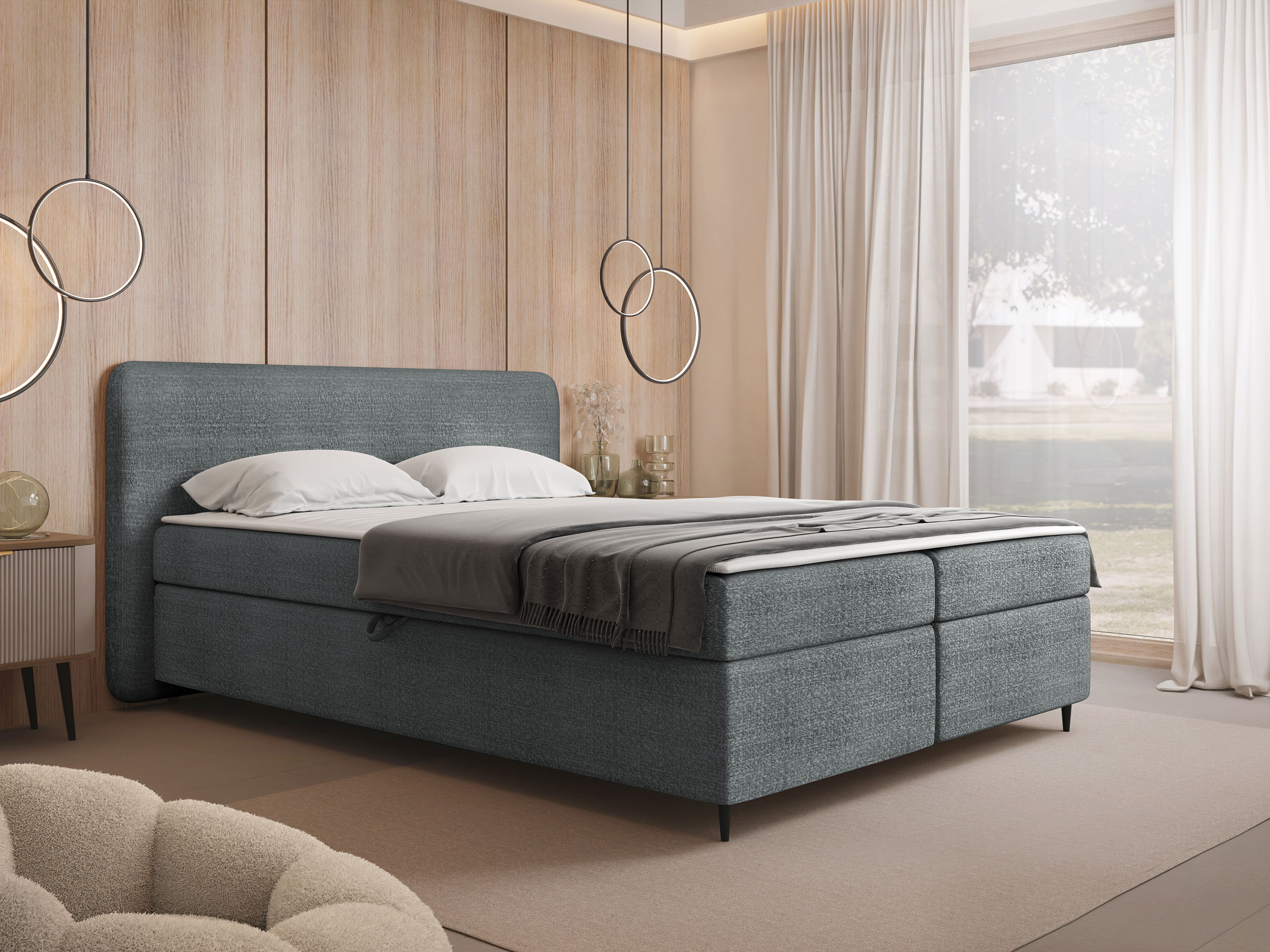 Boxspring postelja Stonecrest 108 (Taro 98)