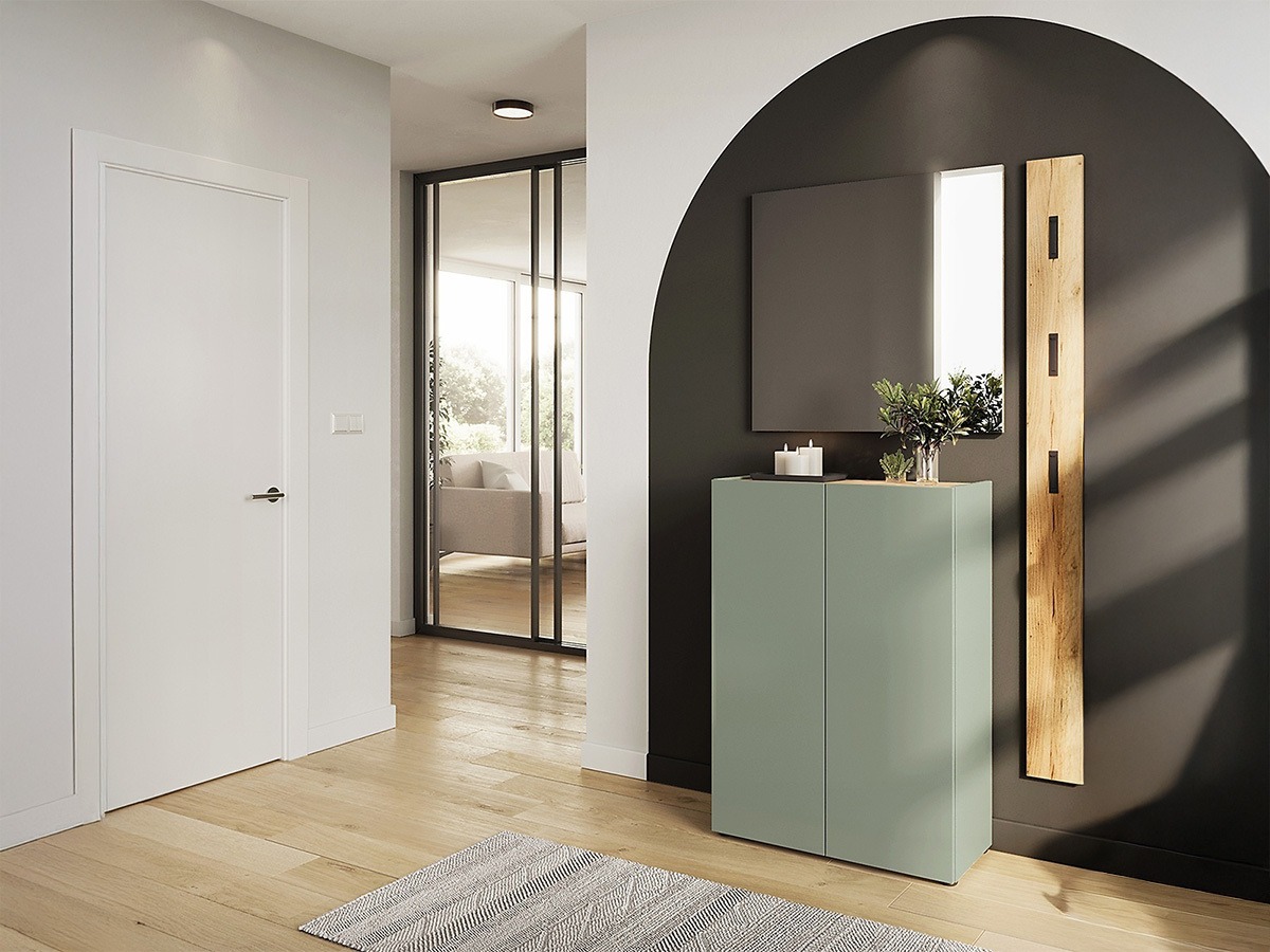 Komplet za predsobo Lircamu 104 (Prašno zelena)