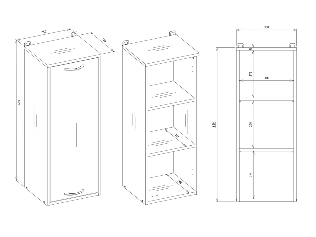 Stenska kopalniška omarica Servou 107