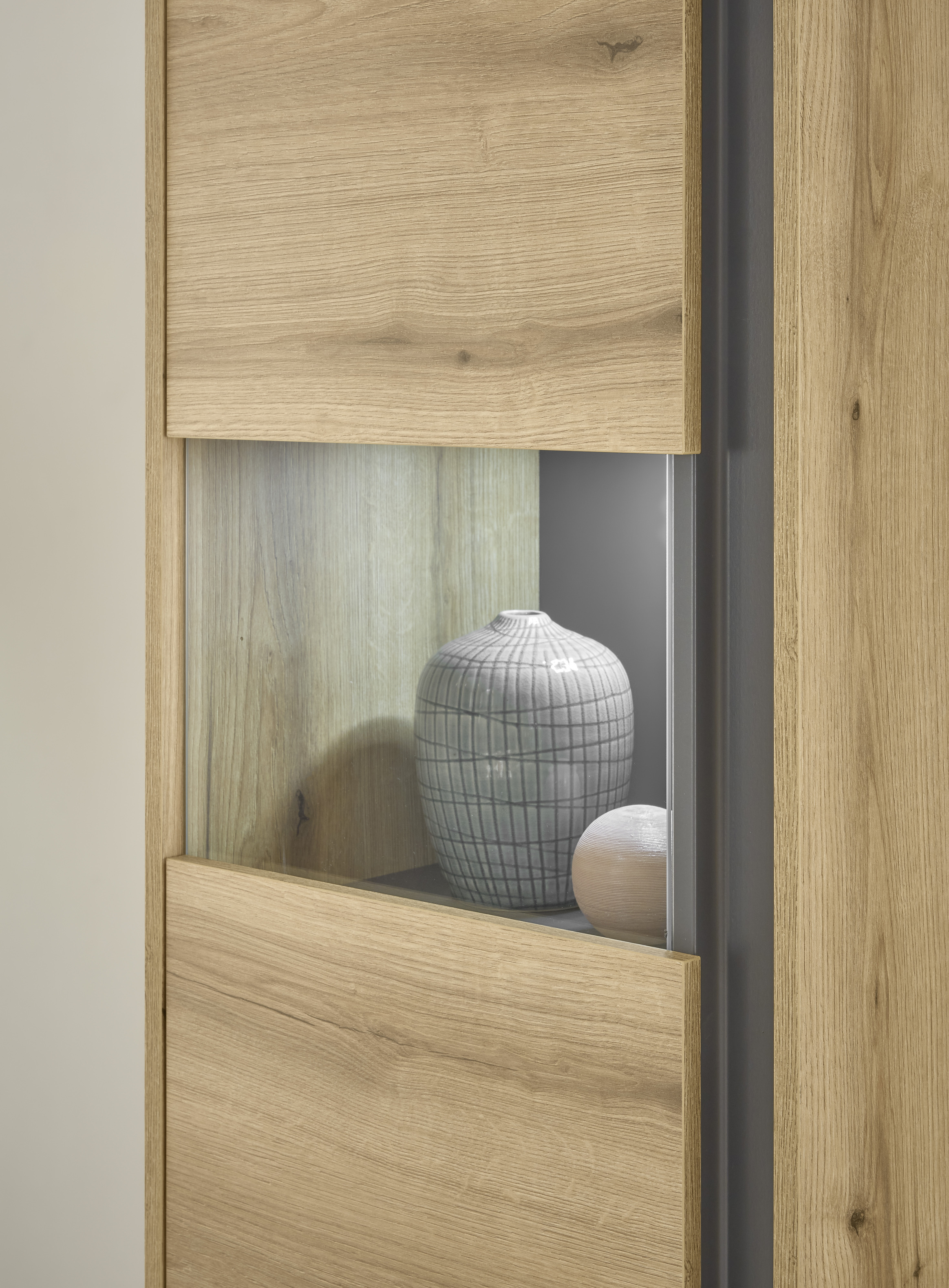 Regal Elbsori 102 (Hrast + Antracit)