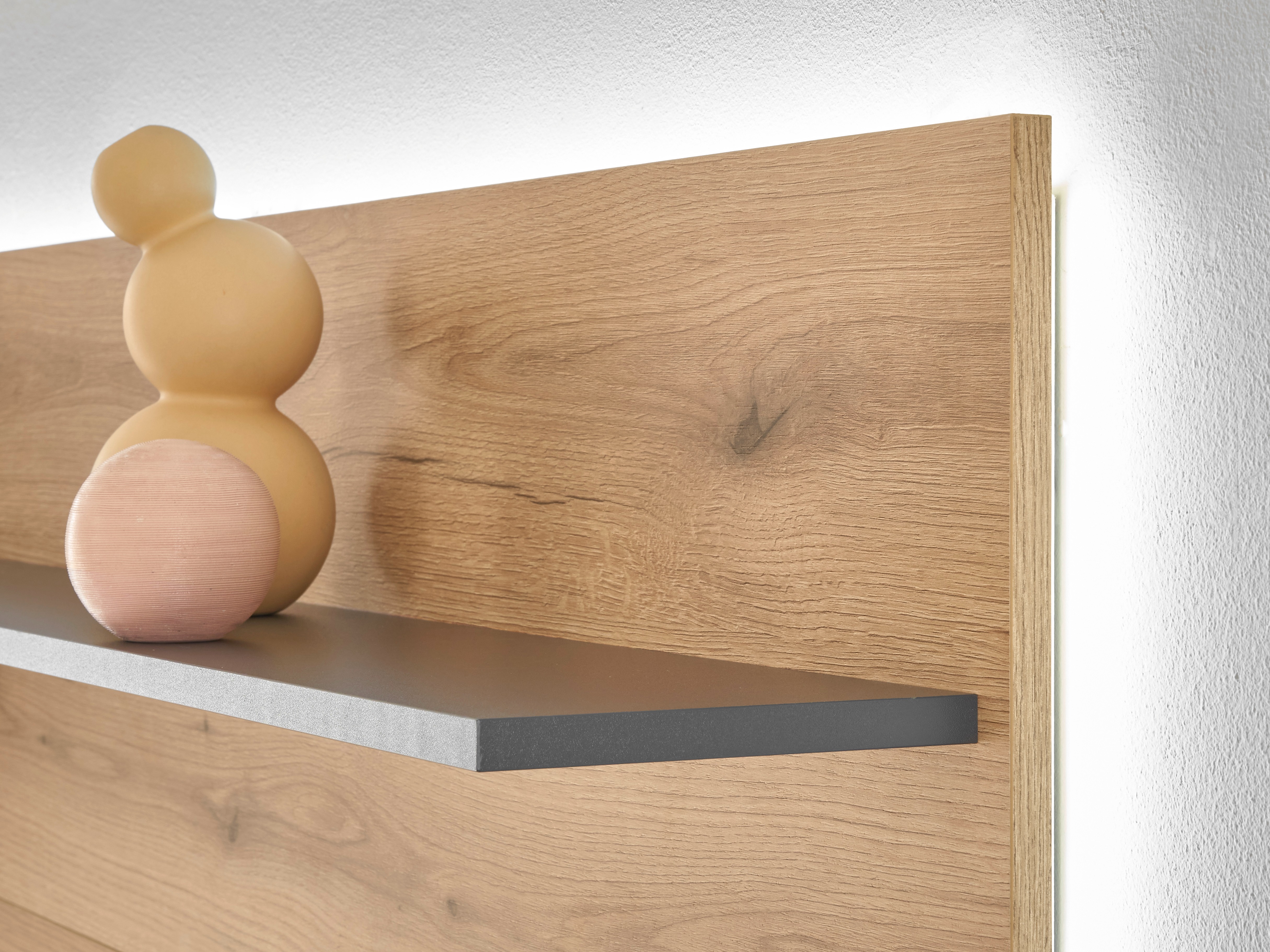 Stenska polica Elbsori 112 (Hrast + Antracit)