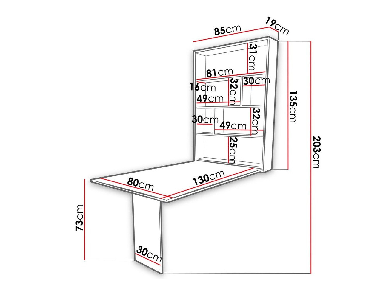Zložljiva miza SL5106