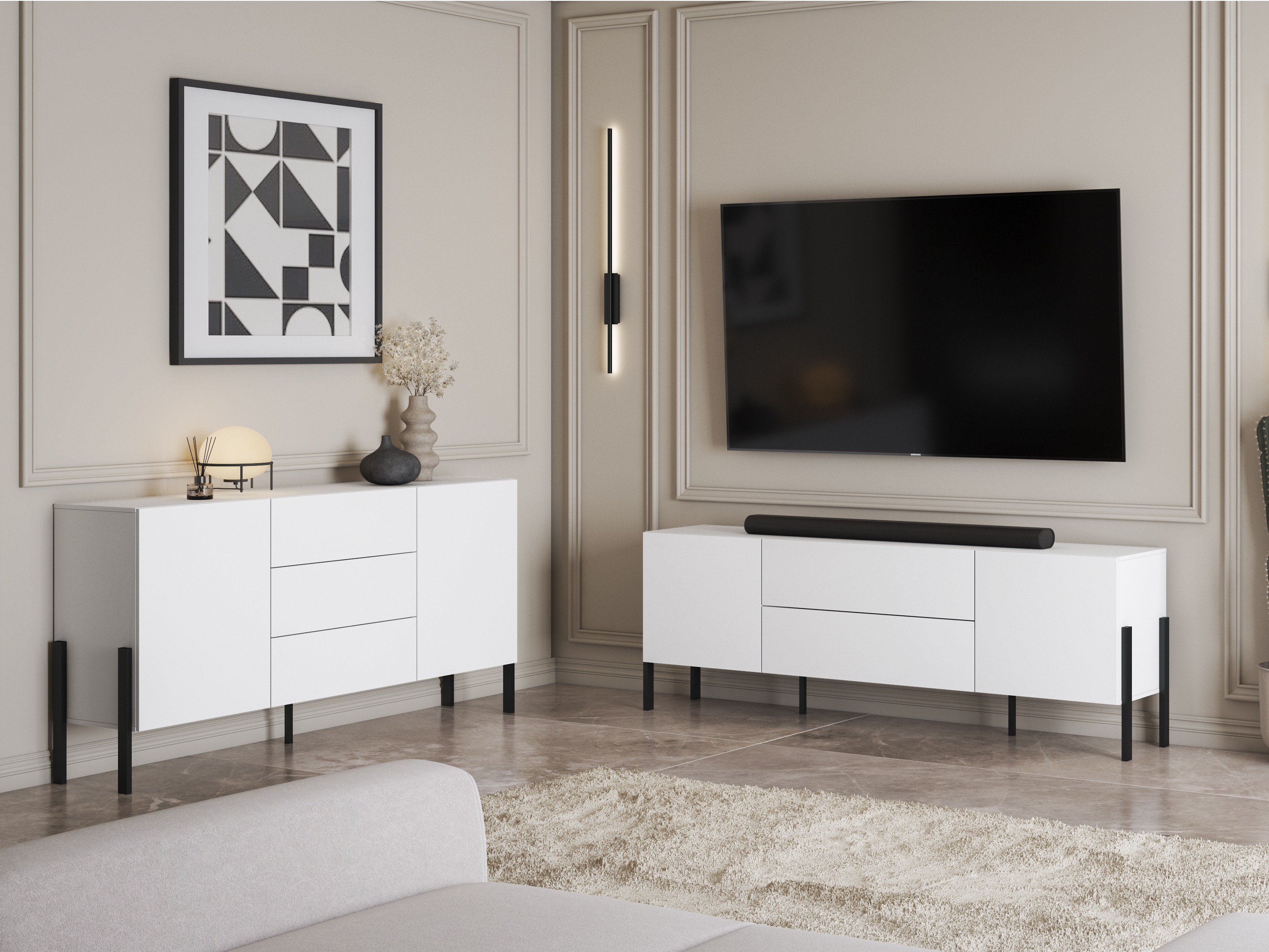 Komoda Etsore 101 (Bela)