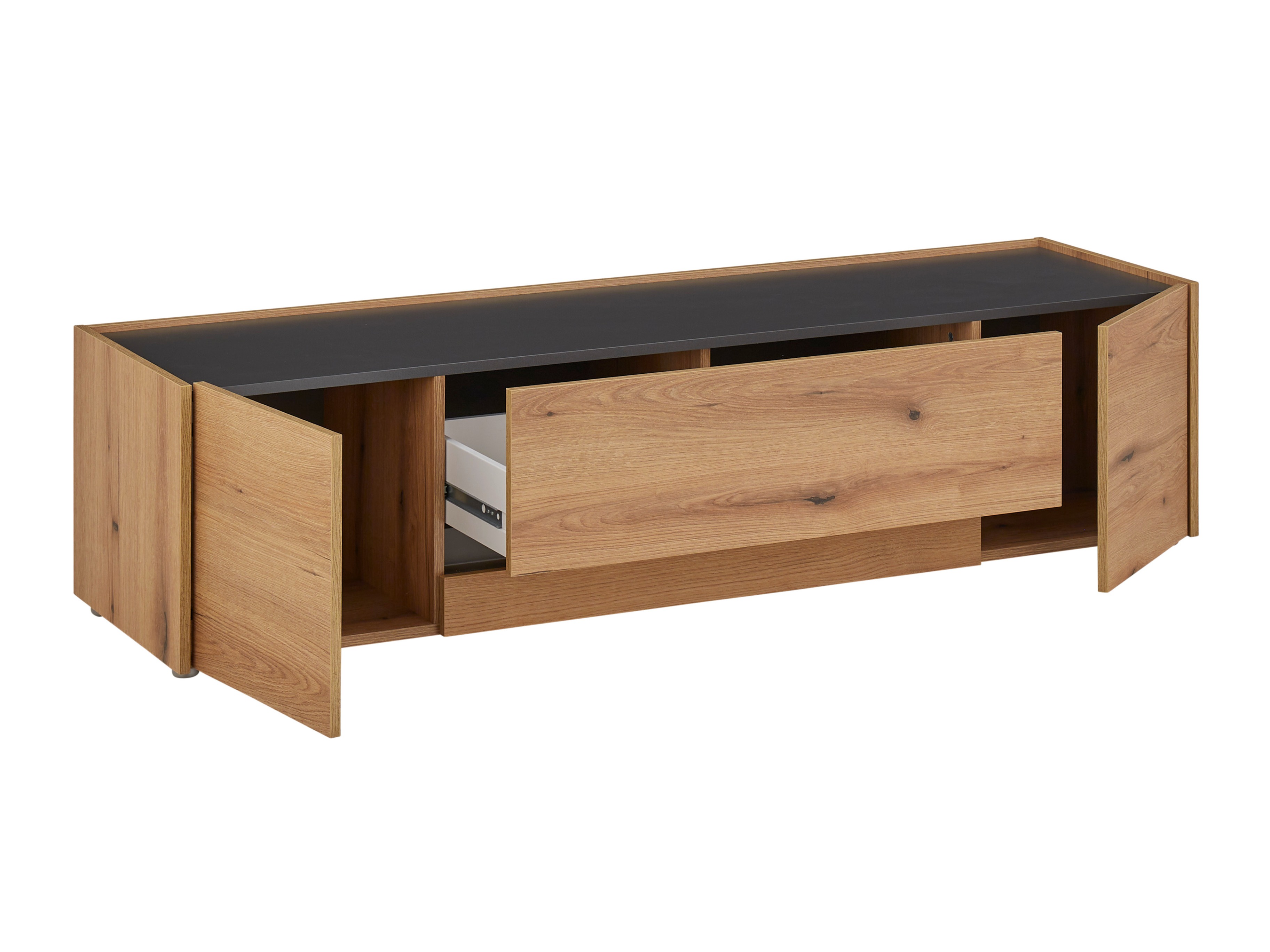 Komplet za dnevno sobo Elbsori 131 (Hrast + Antracit)