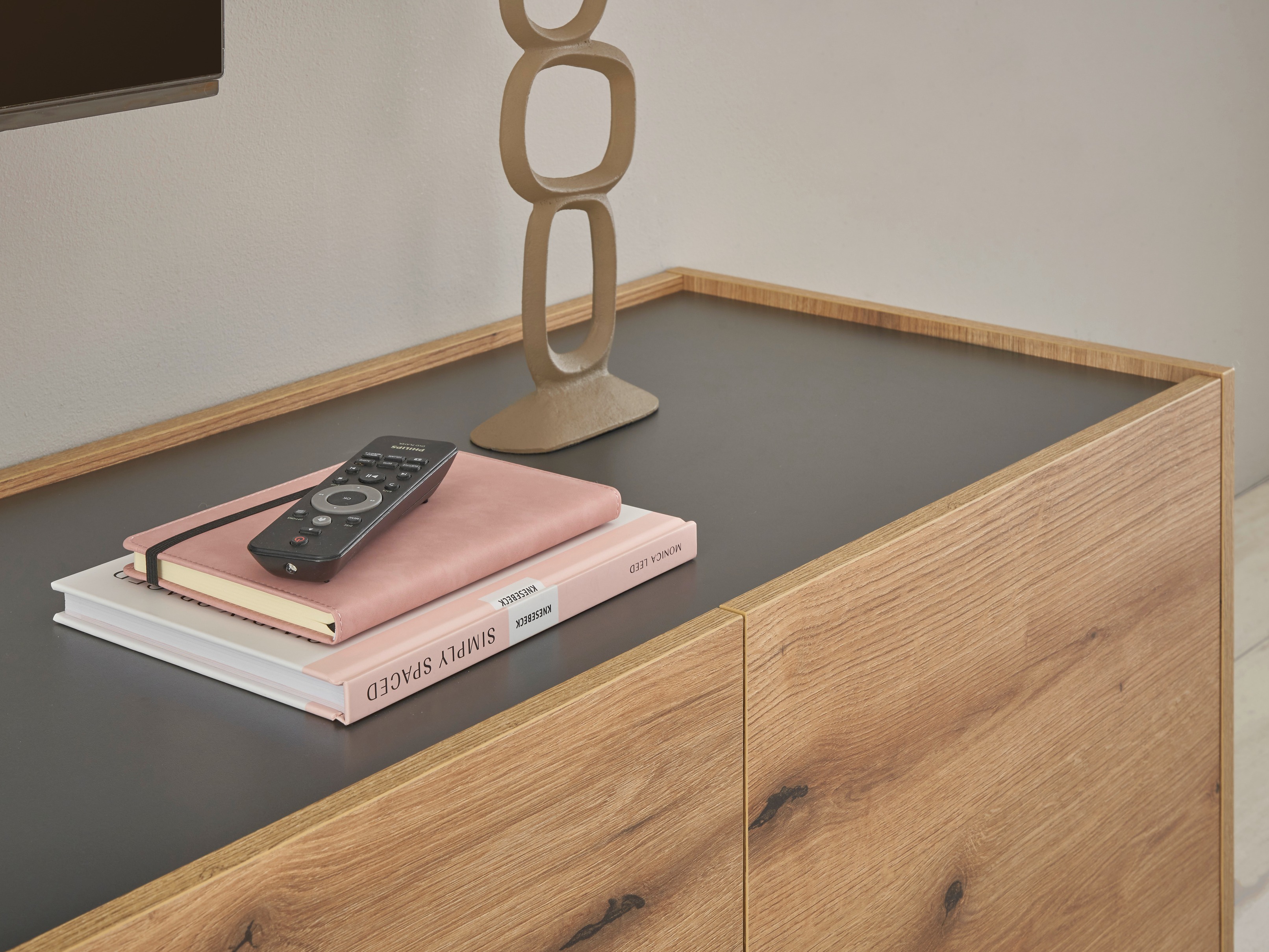 Komplet za dnevno sobo Elbsori 131 (Hrast + Antracit)