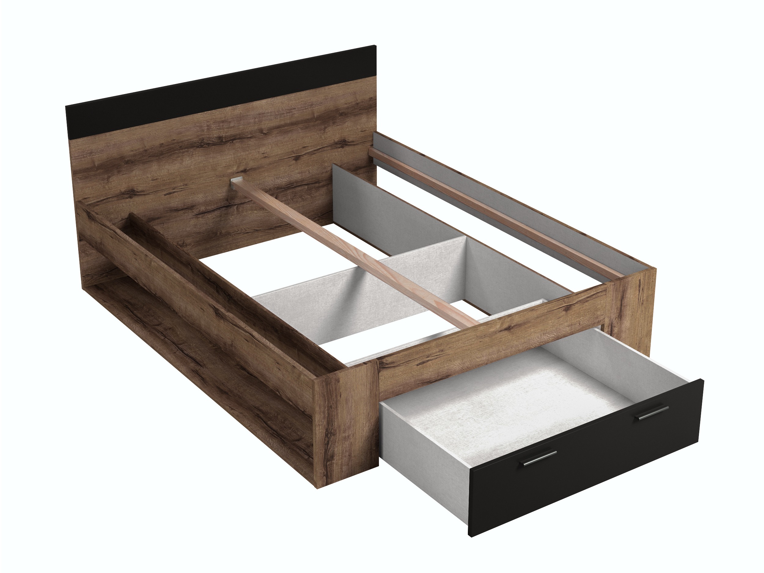 Postelja Melvele 108 (Monastery hrast + Črna)