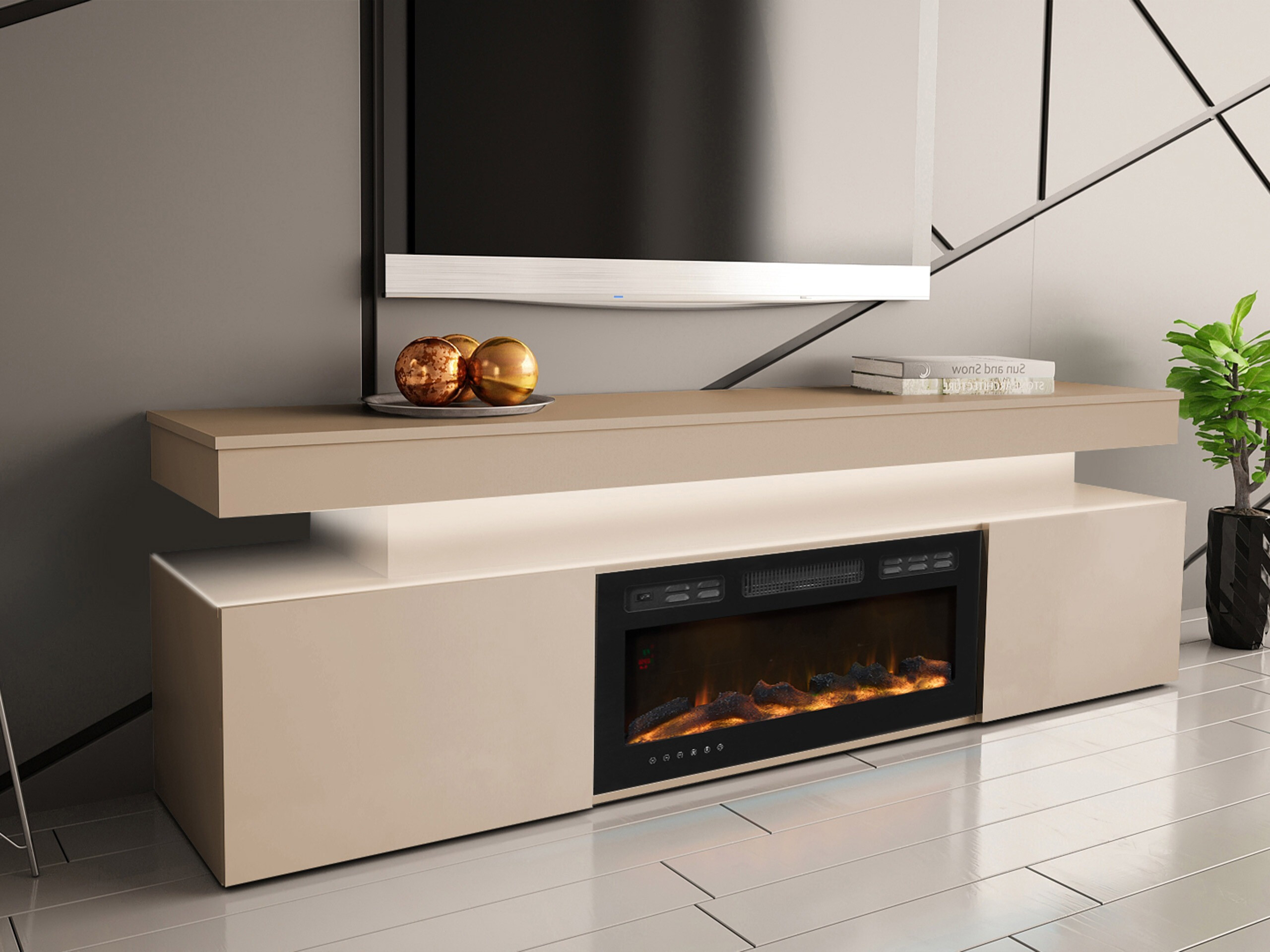 TV-omarica Monfero 104 (Svetlo rjava)