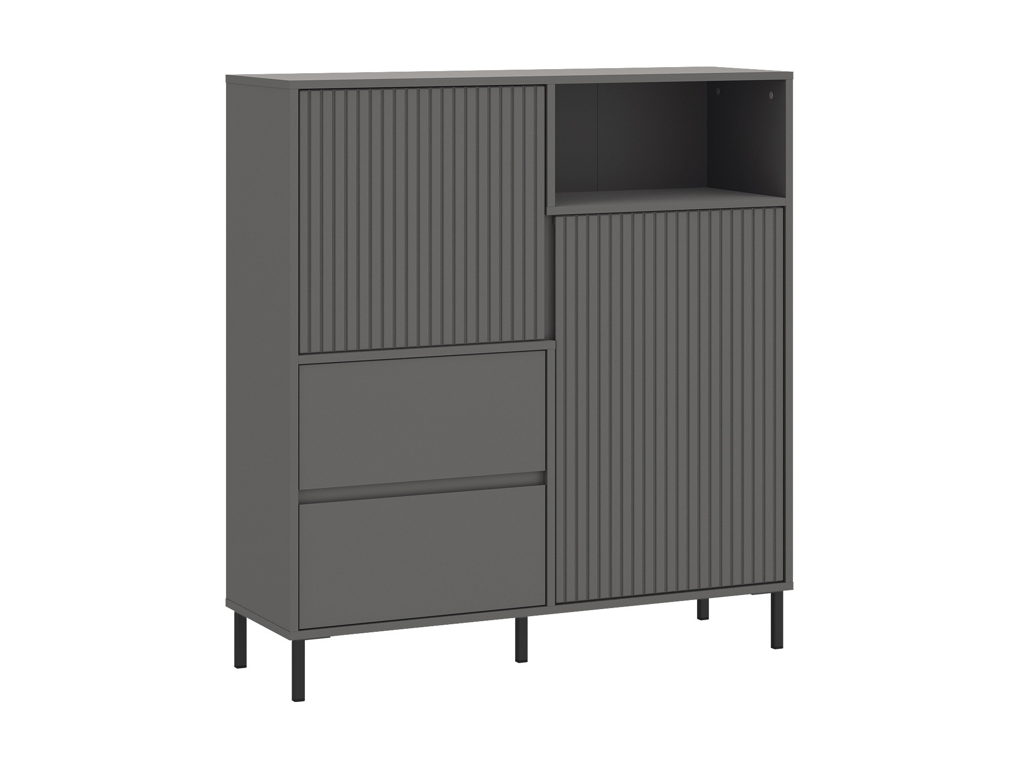 Komplet za dnevno sobo Ruvrevi 105 (Antracit)