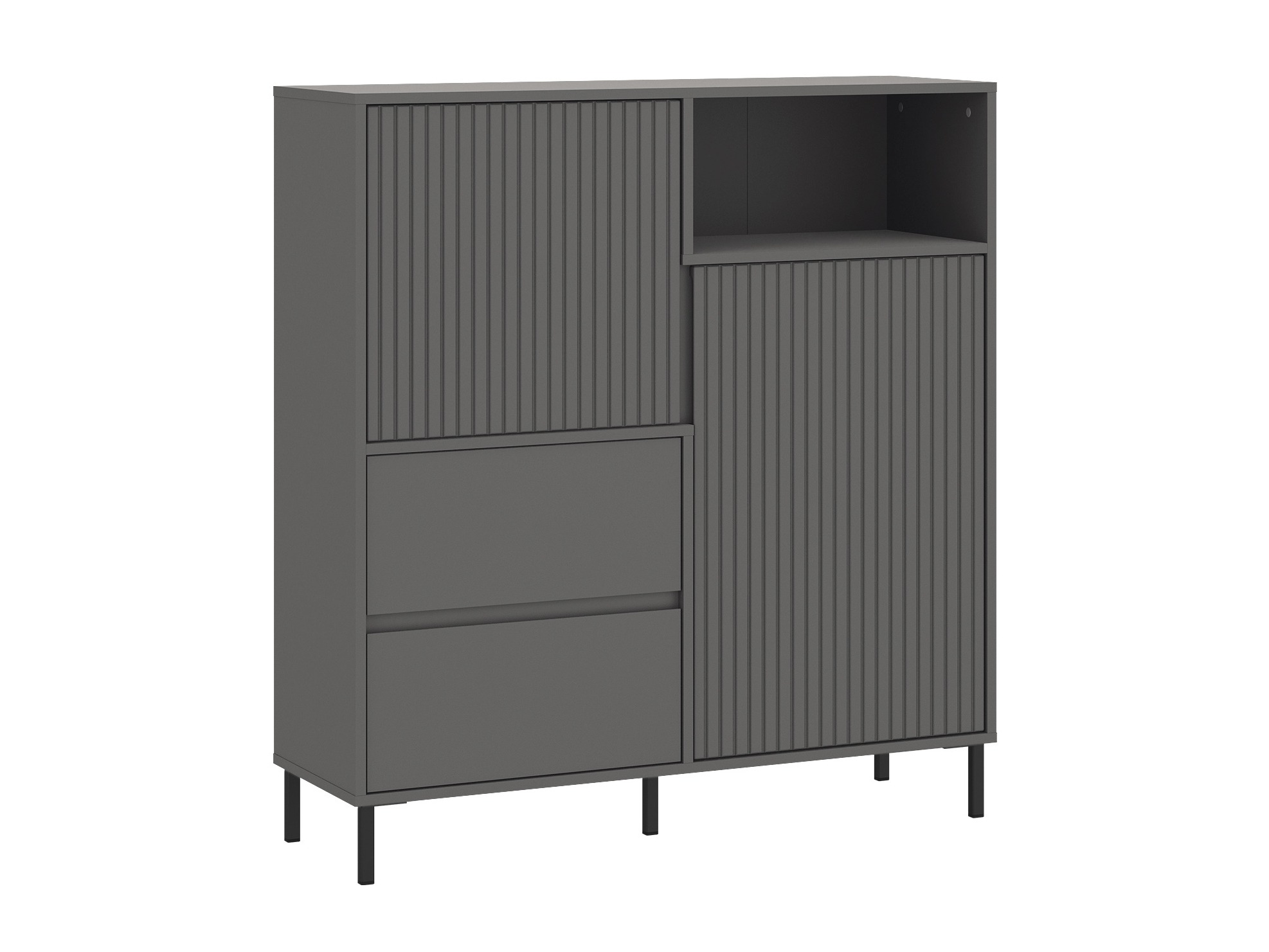 Komplet za dnevno sobo Ruvrevi 106 (Antracit)