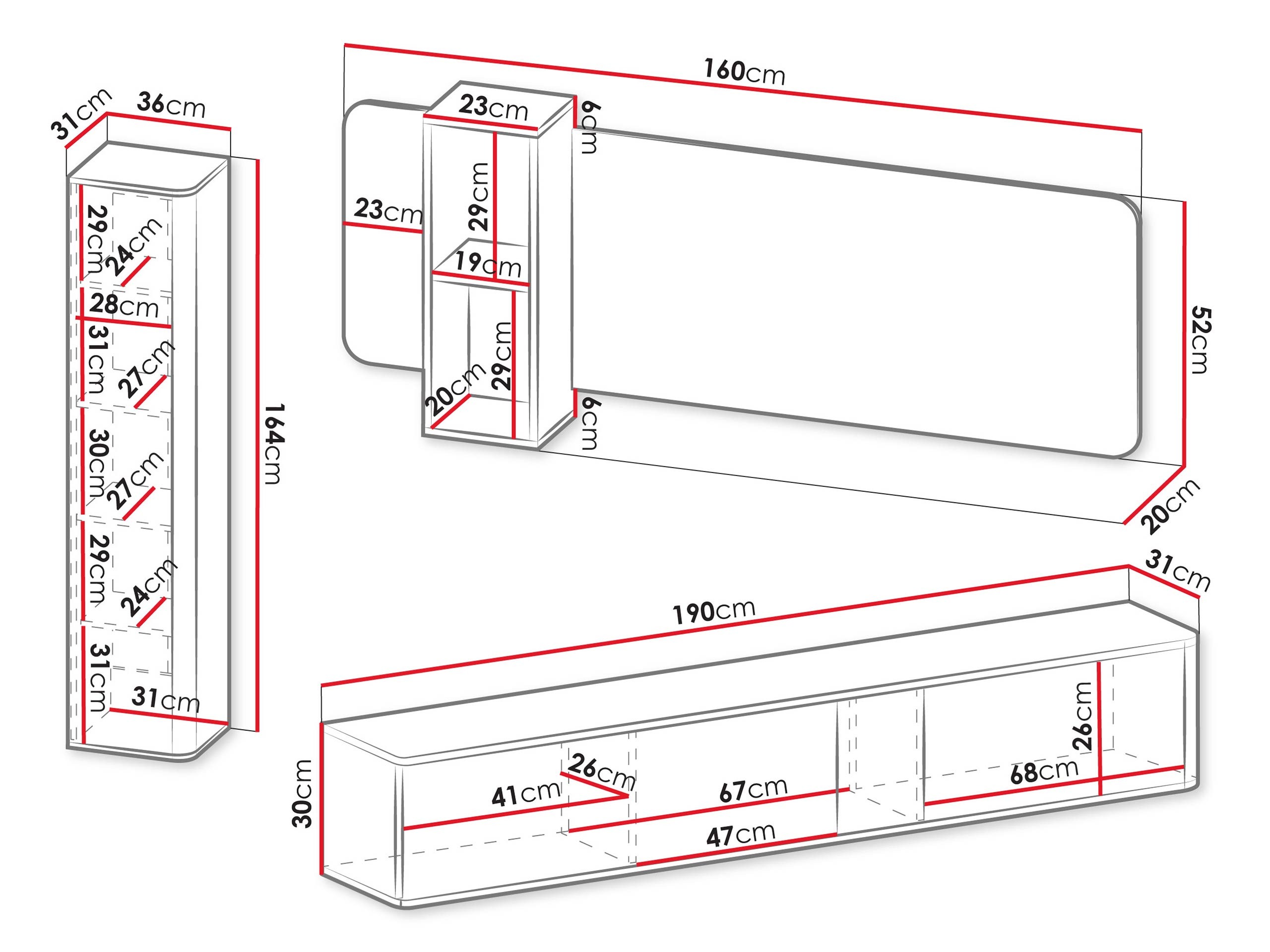 Komplet za dnevno sobo Dormele 107