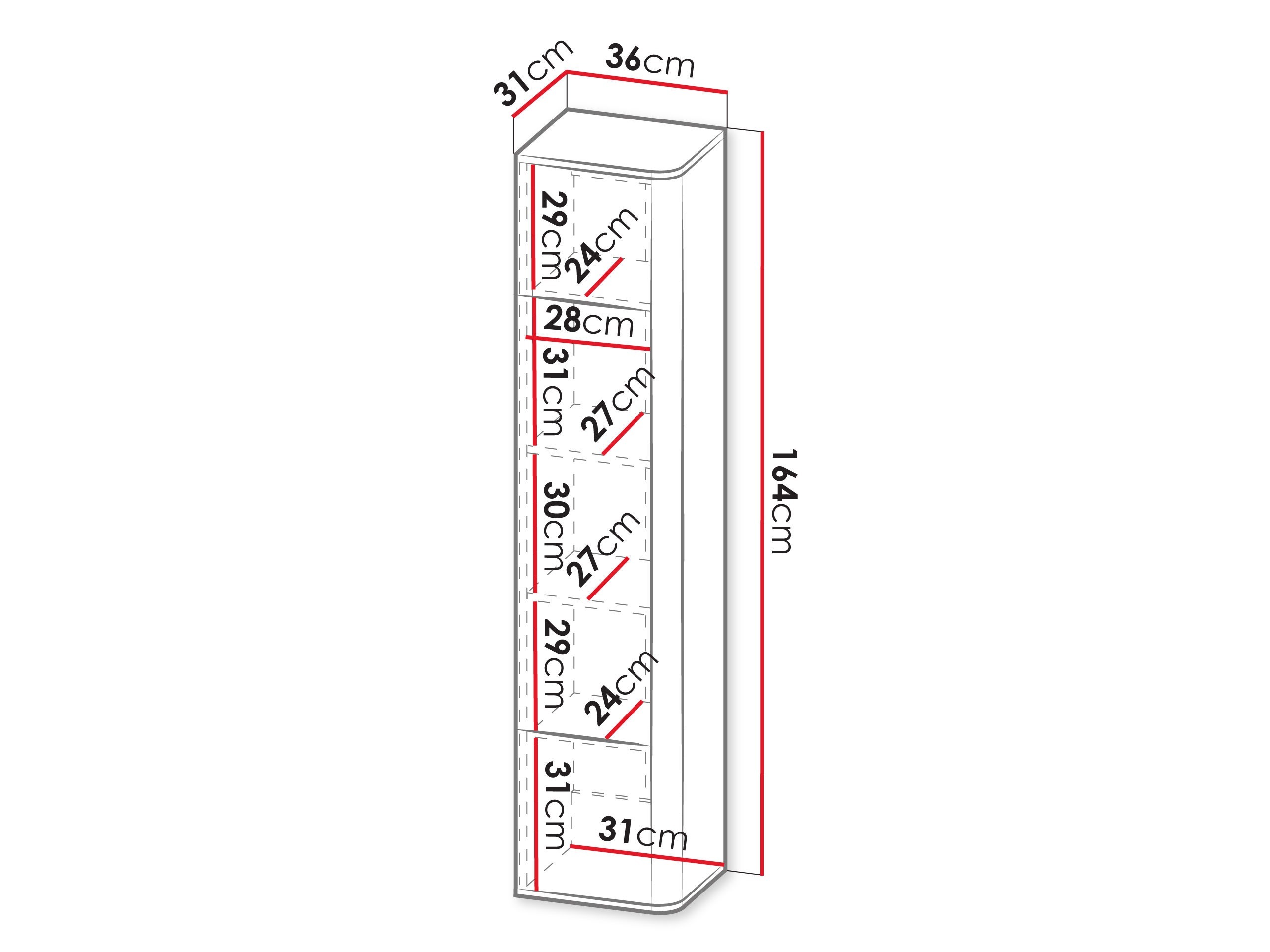 Stenska polica Dormele 104