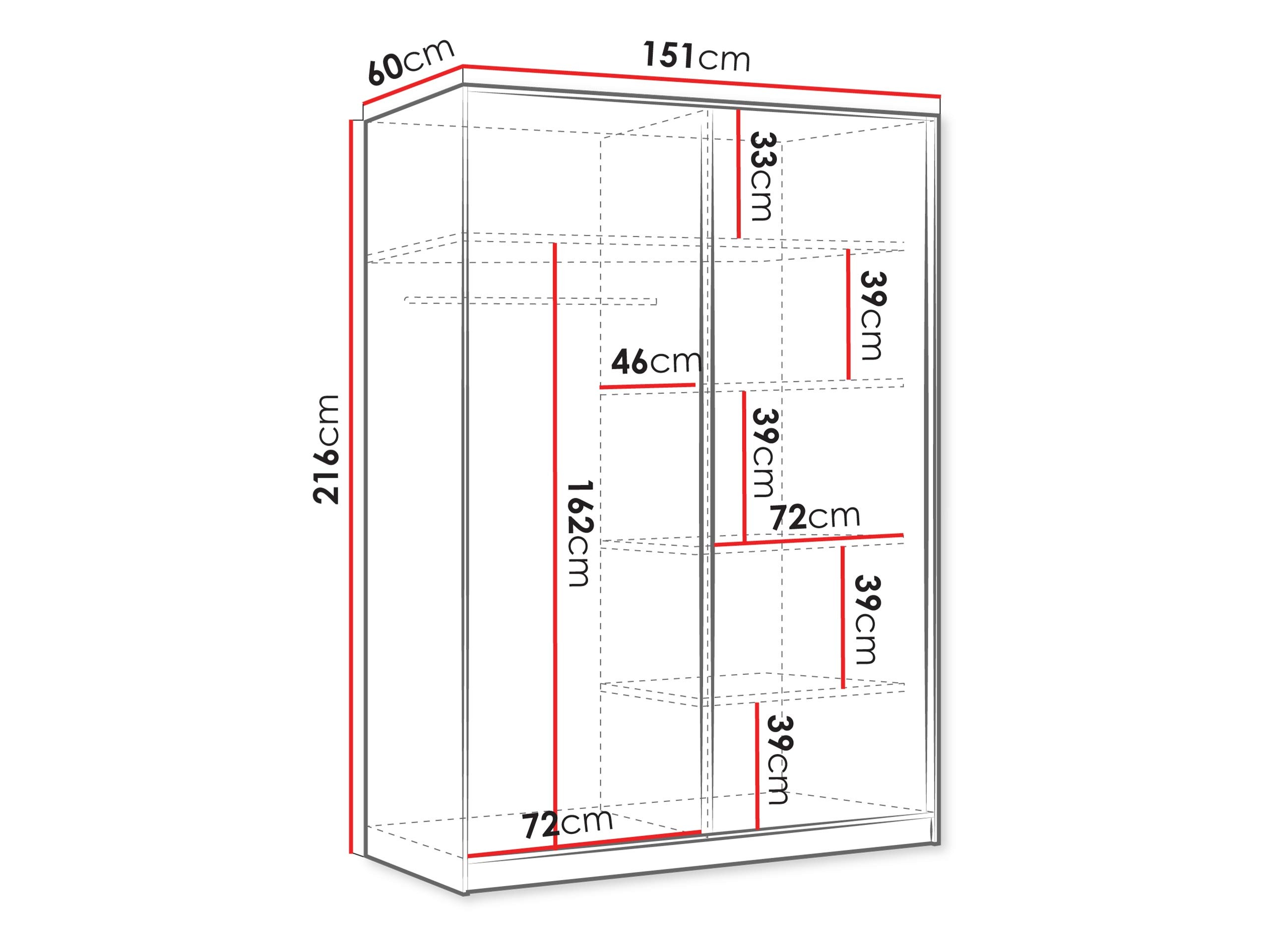 Garderobna omara Comfivo Larmire 124 (Bež)
