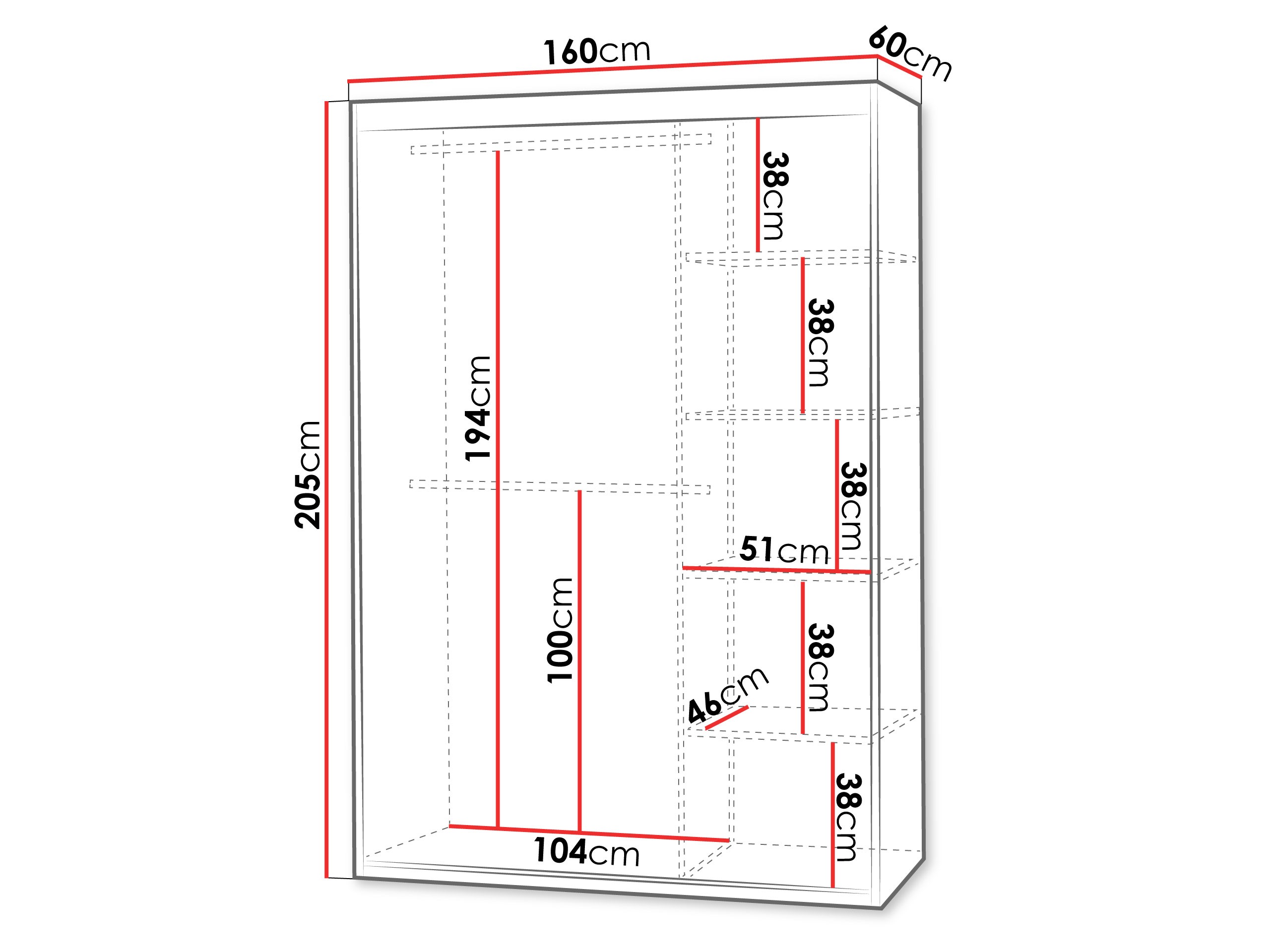 Garderobna omara Cosmes (Kašmir)
