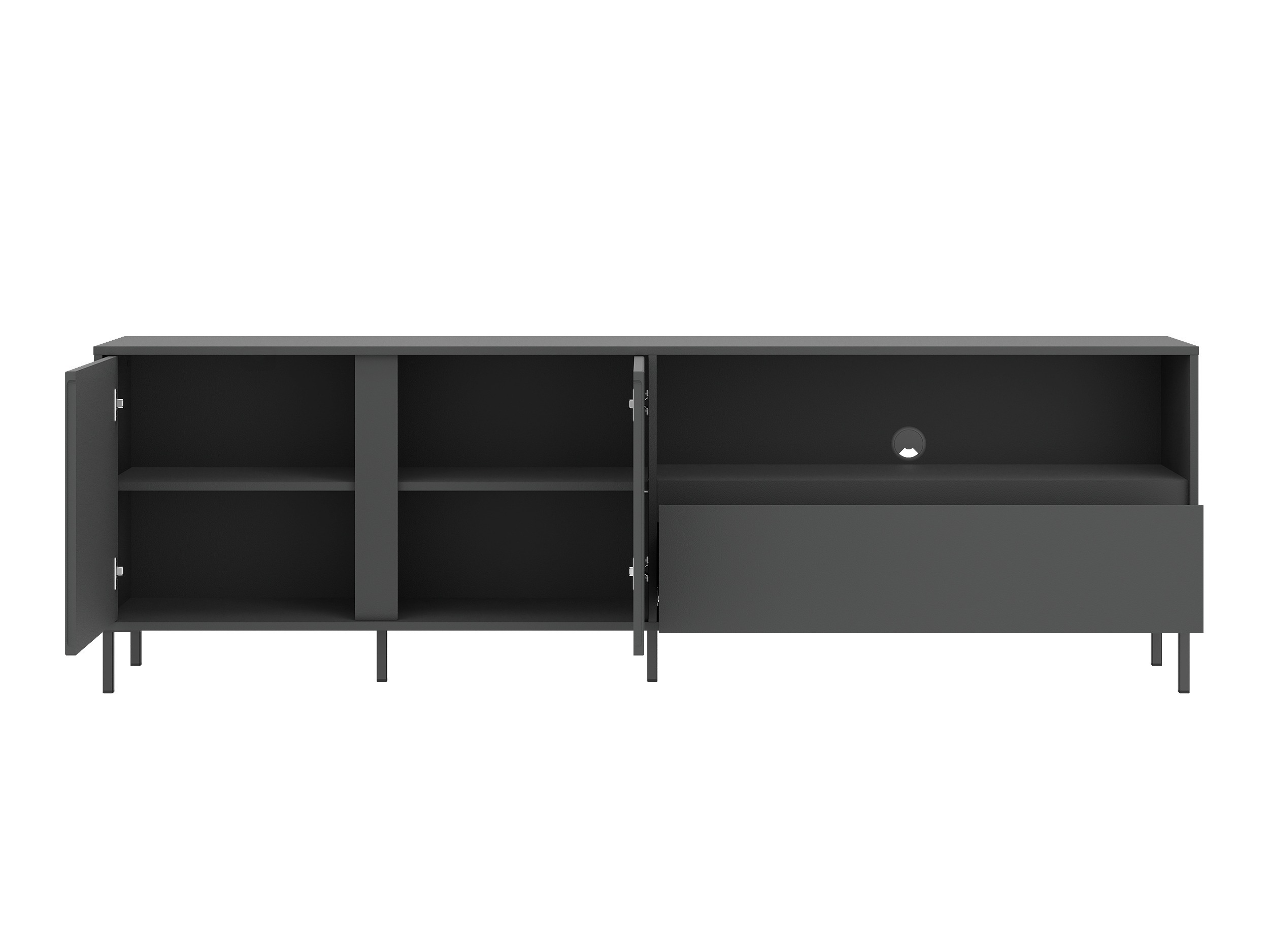 Komplet za dnevno sobo Ruvrevi 105 (Antracit)