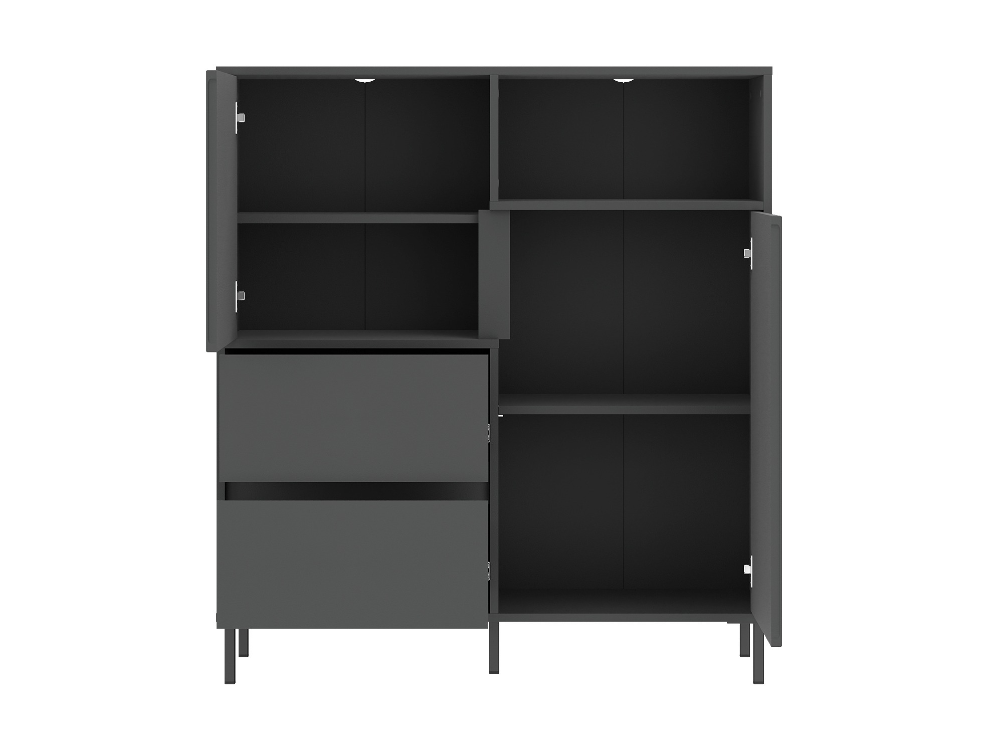 Komplet za dnevno sobo Ruvrevi 105 (Antracit)