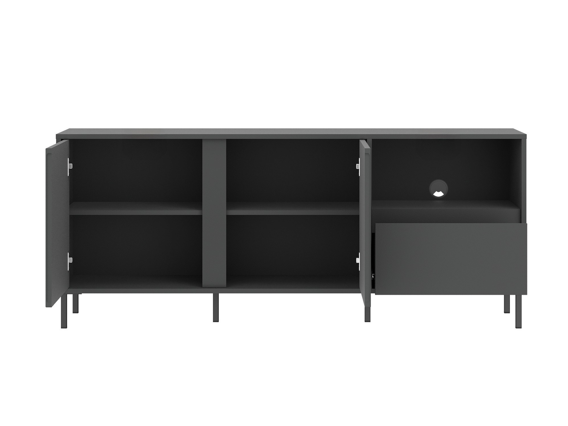 Komplet za dnevno sobo Ruvrevi 106 (Antracit)