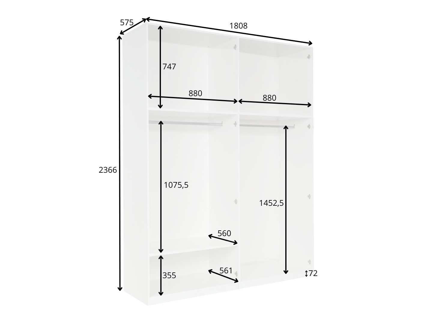 Garderobna omara Elmsonu 102