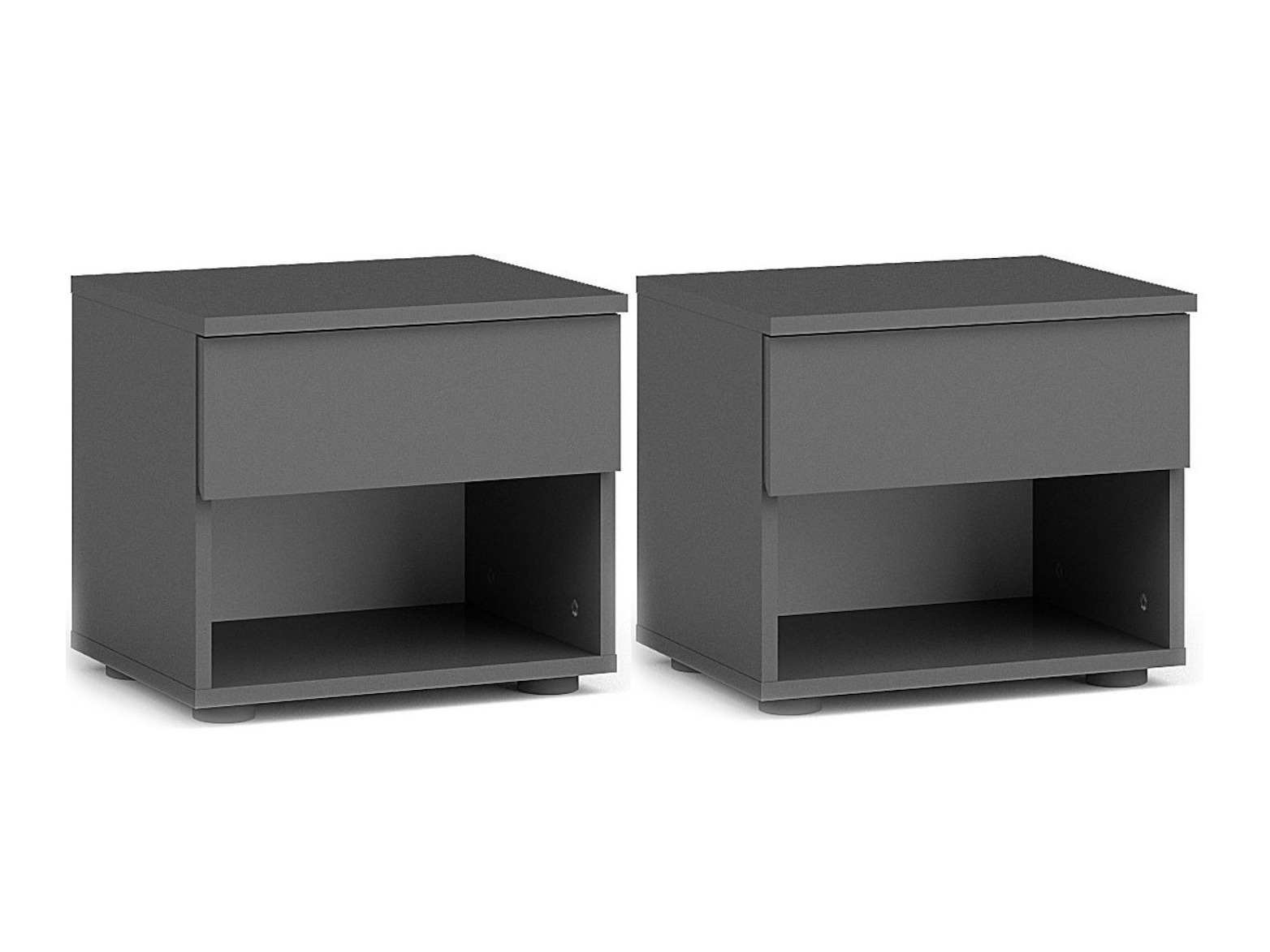 Komplet nočnih omaric Odecira 102 (Grafit)